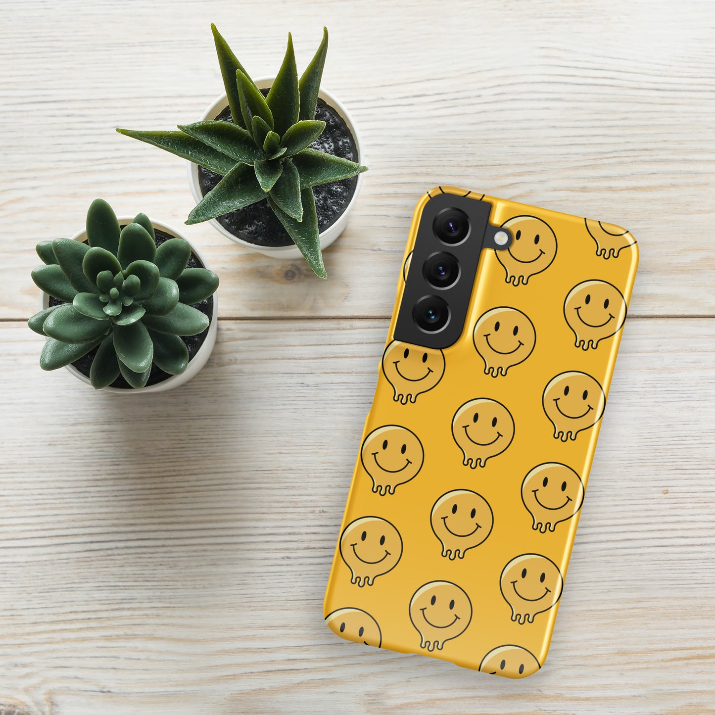 Yellow Smiley Face Snap case for Samsung®