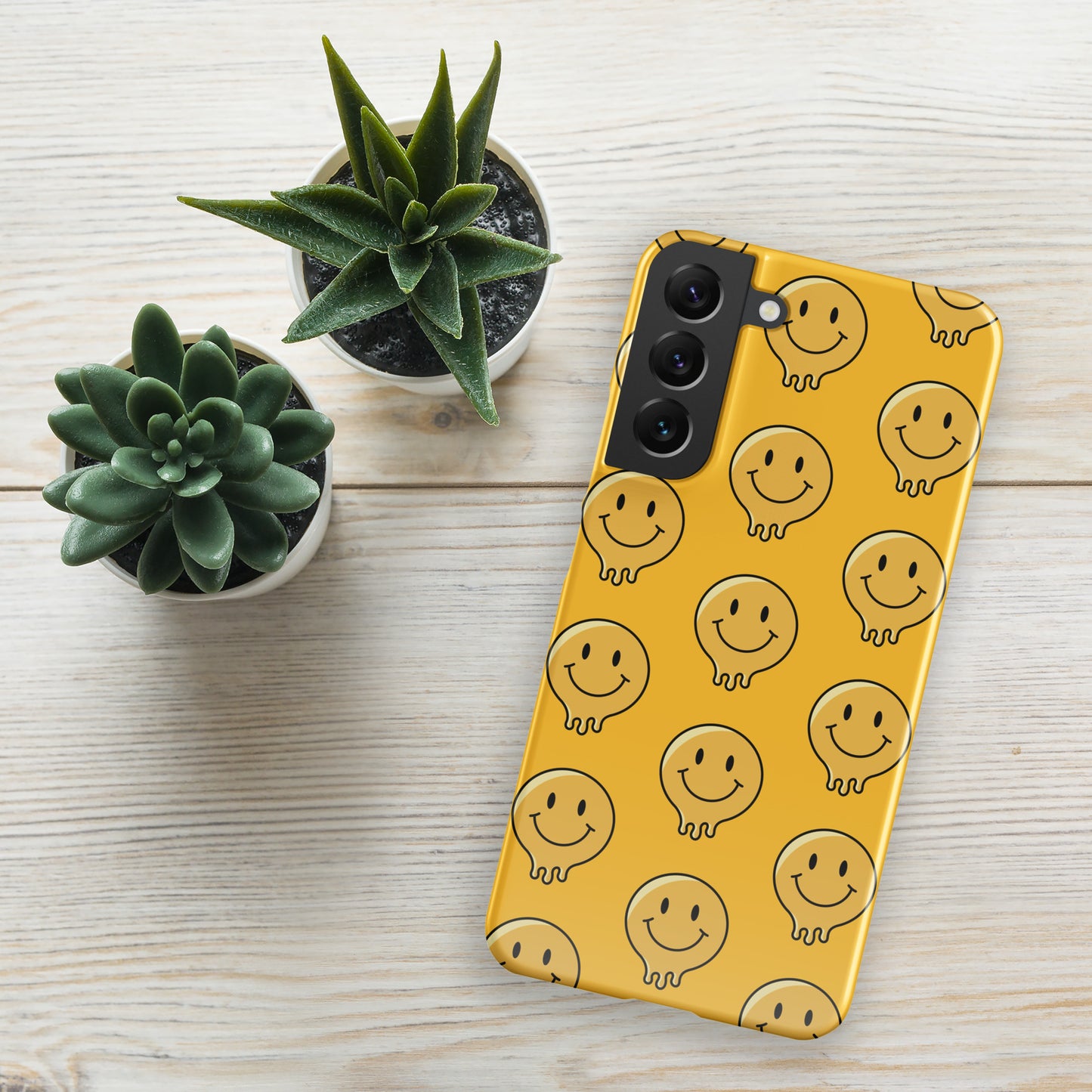 Yellow Smiley Face Snap case for Samsung®