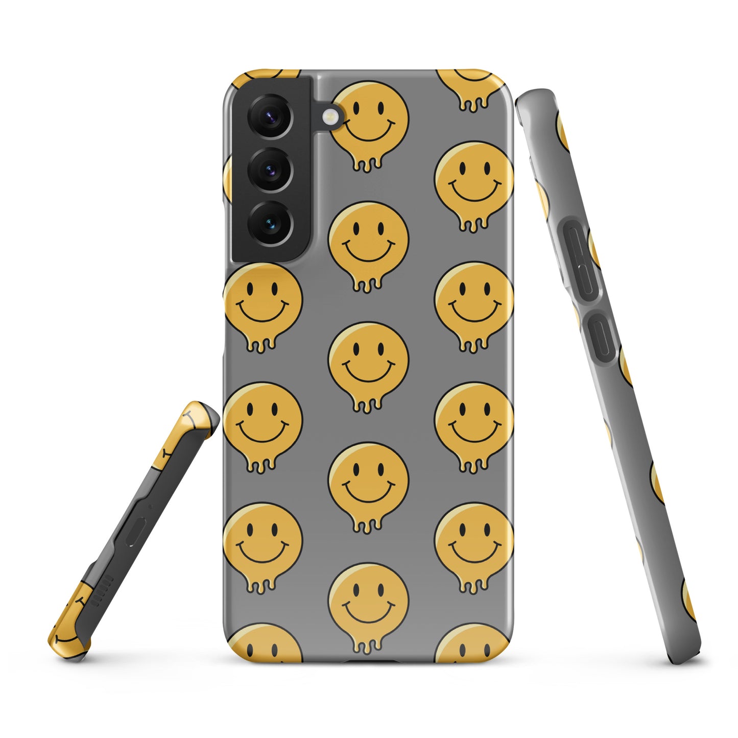 Grey Smiley Face Snap case for Samsung®