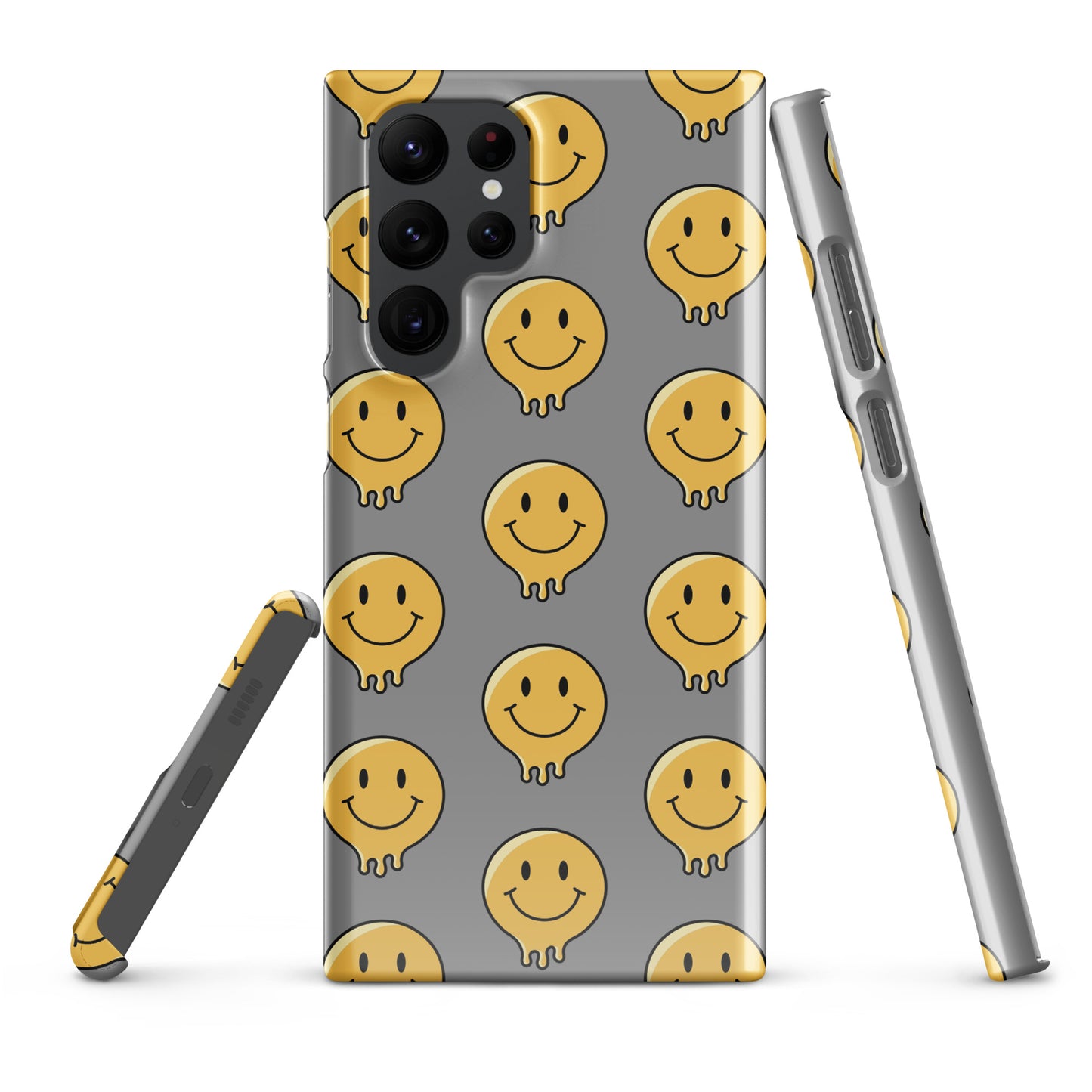 Grey Smiley Face Snap case for Samsung®