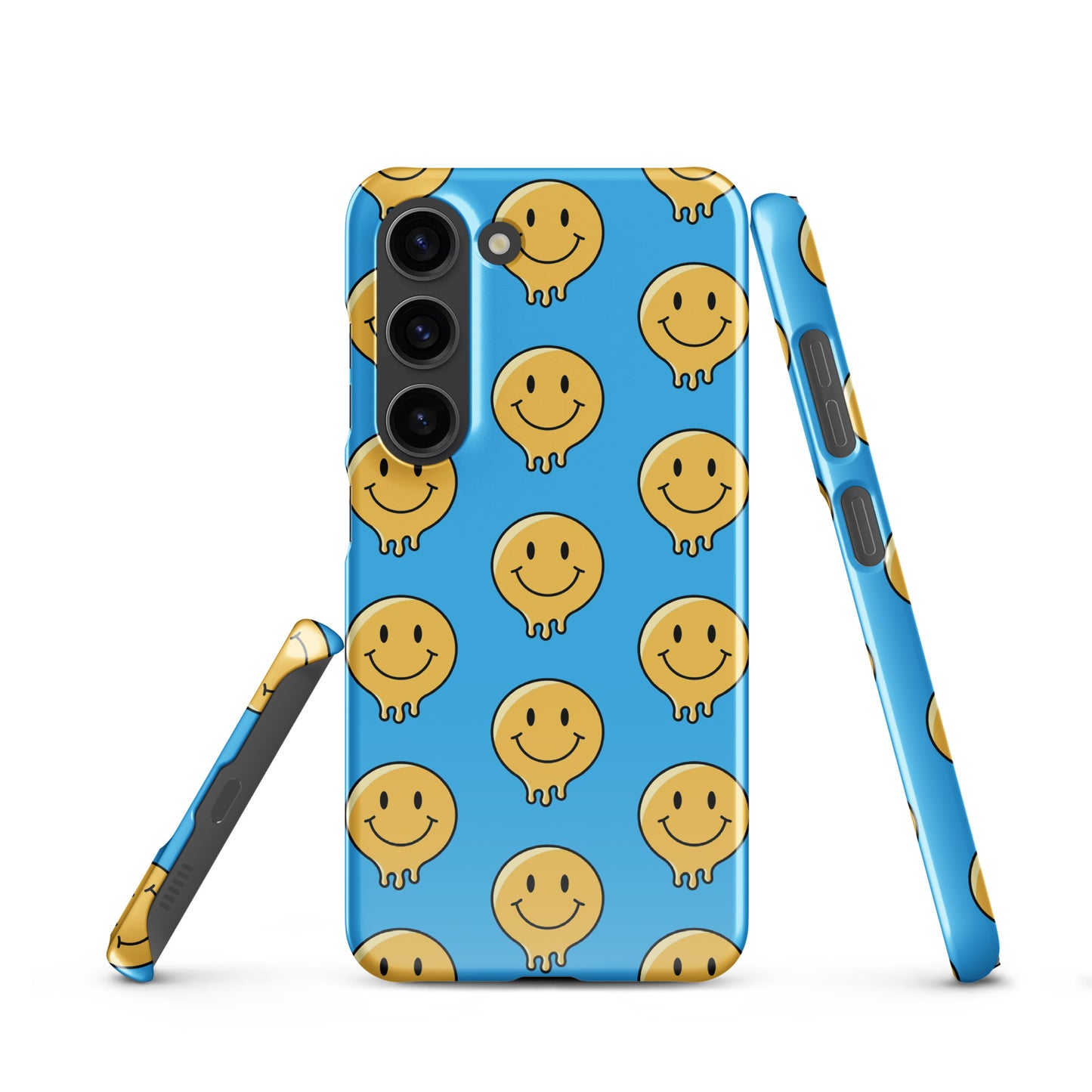 Blue Smiley Face Snap case for Samsung®