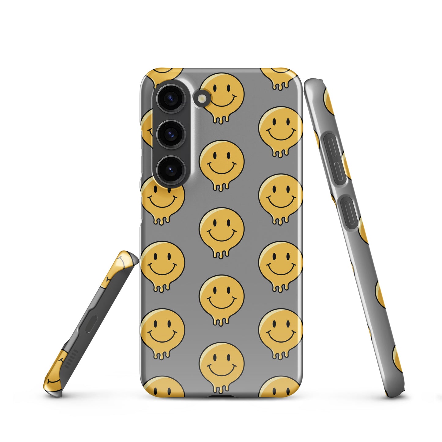 Grey Smiley Face Snap case for Samsung®