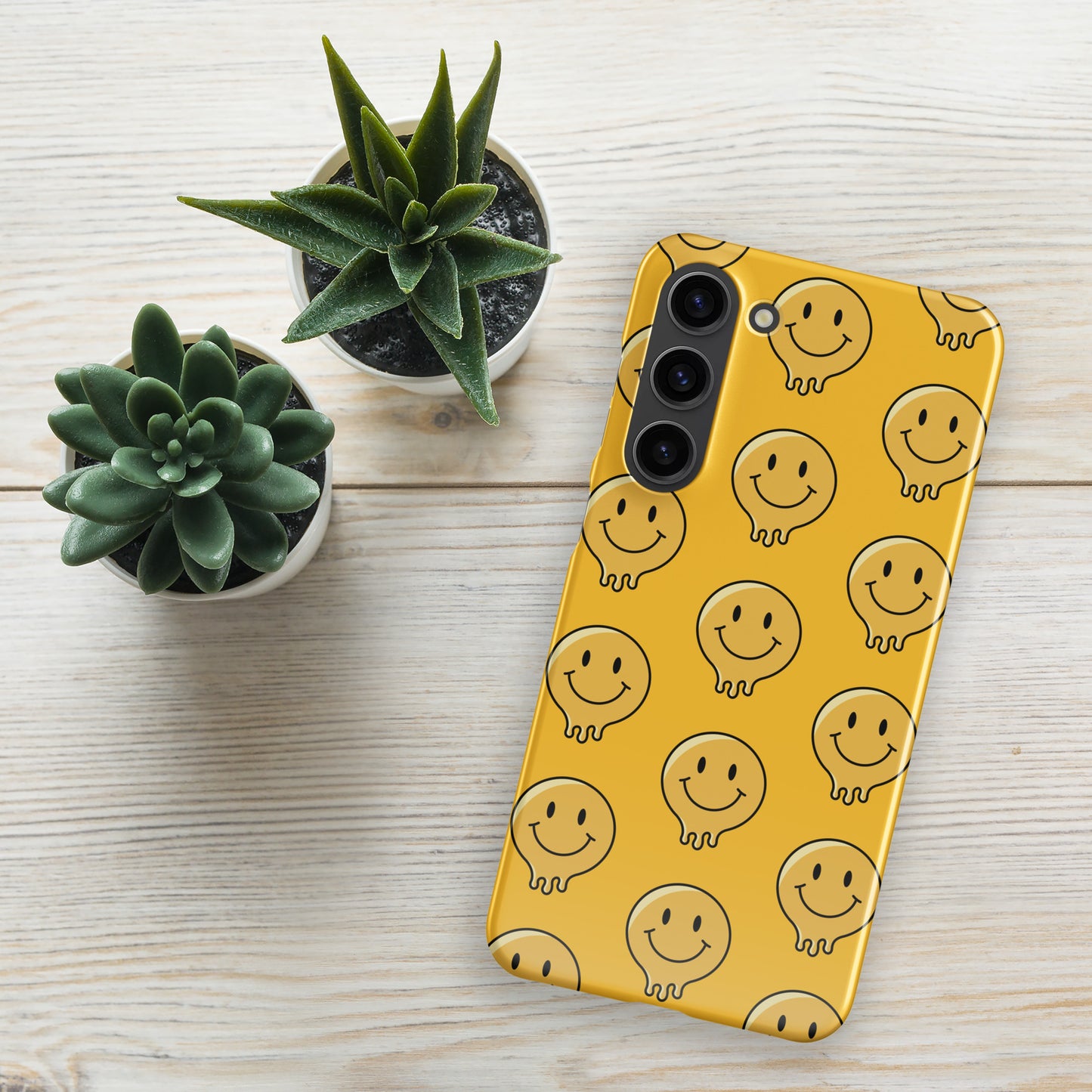 Yellow Smiley Face Snap case for Samsung®