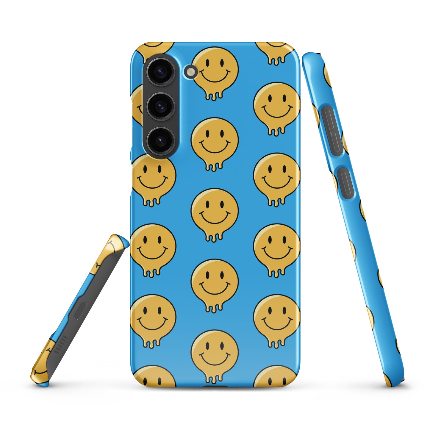 Blue Smiley Face Snap case for Samsung®