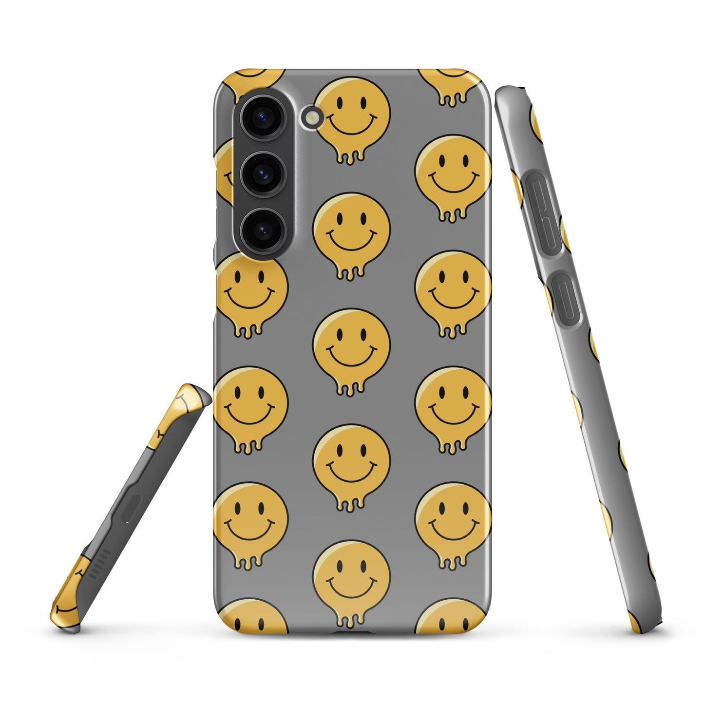 Grey Smiley Face Snap case for Samsung®