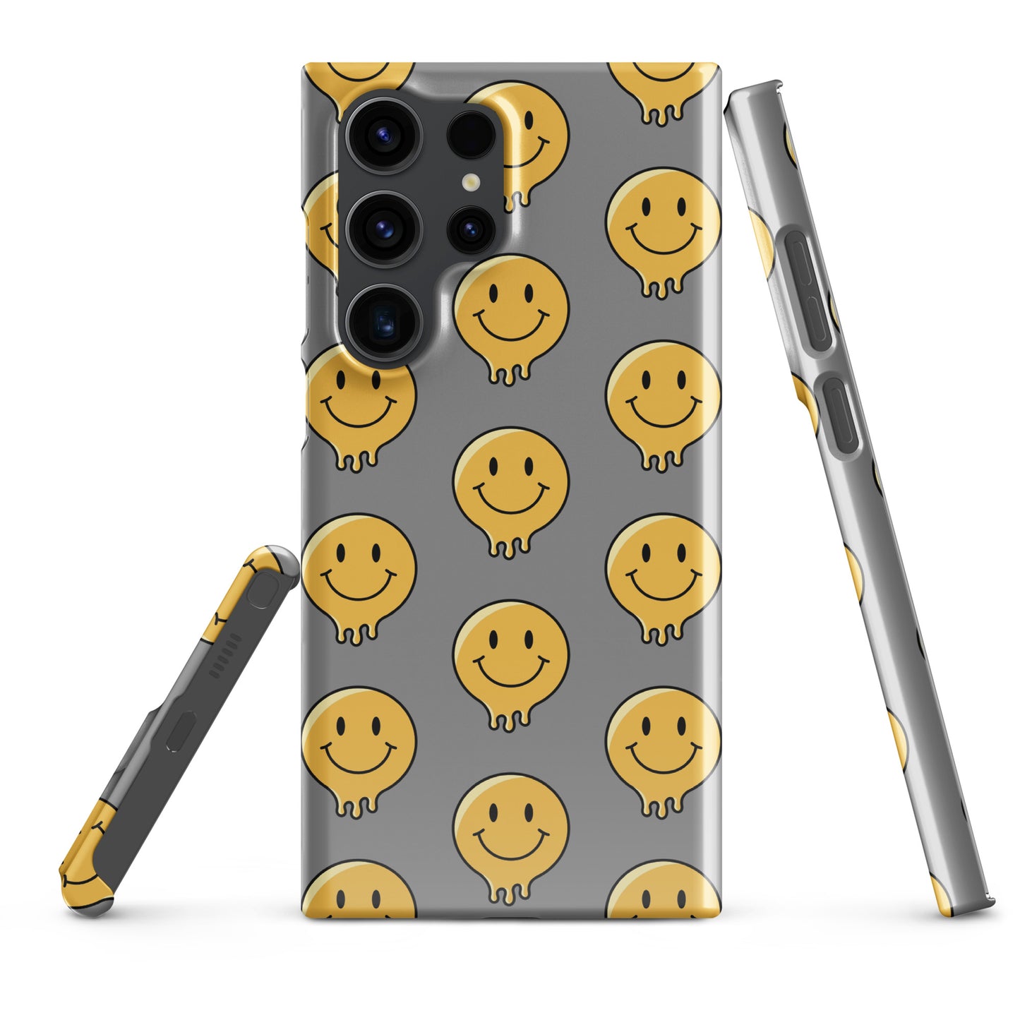 Grey Smiley Face Snap case for Samsung®