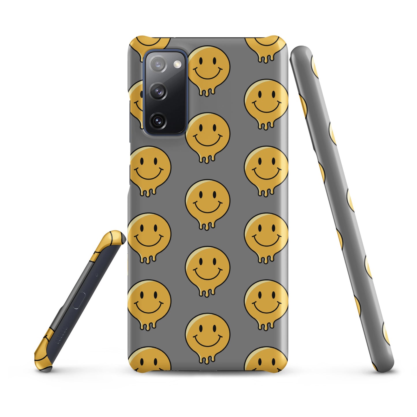 Grey Smiley Face Snap case for Samsung®