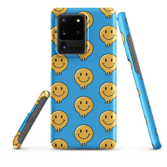 Blue Smiley Face Snap case for Samsung®