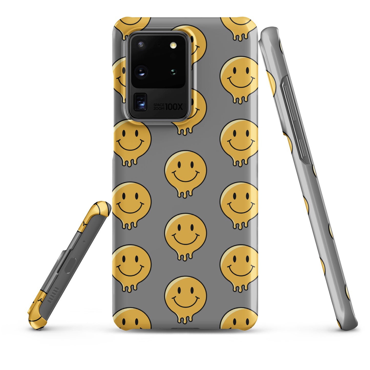 Grey Smiley Face Snap case for Samsung®