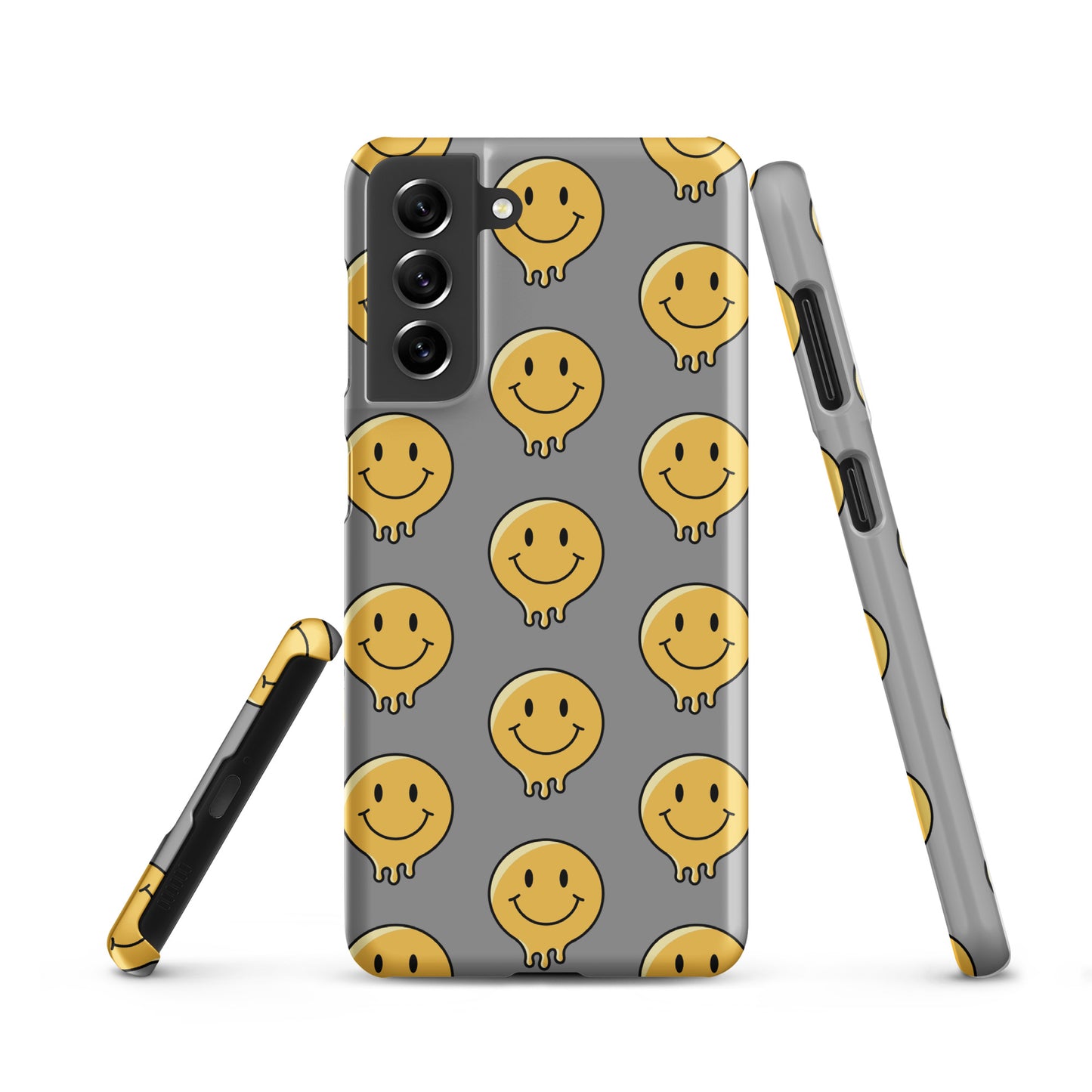 Grey Smiley Face Snap case for Samsung®