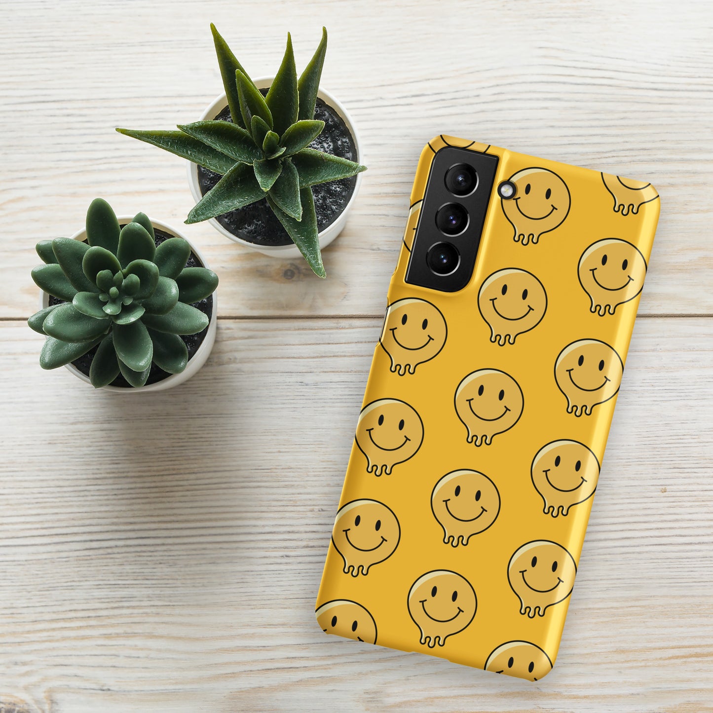 Yellow Smiley Face Snap case for Samsung®