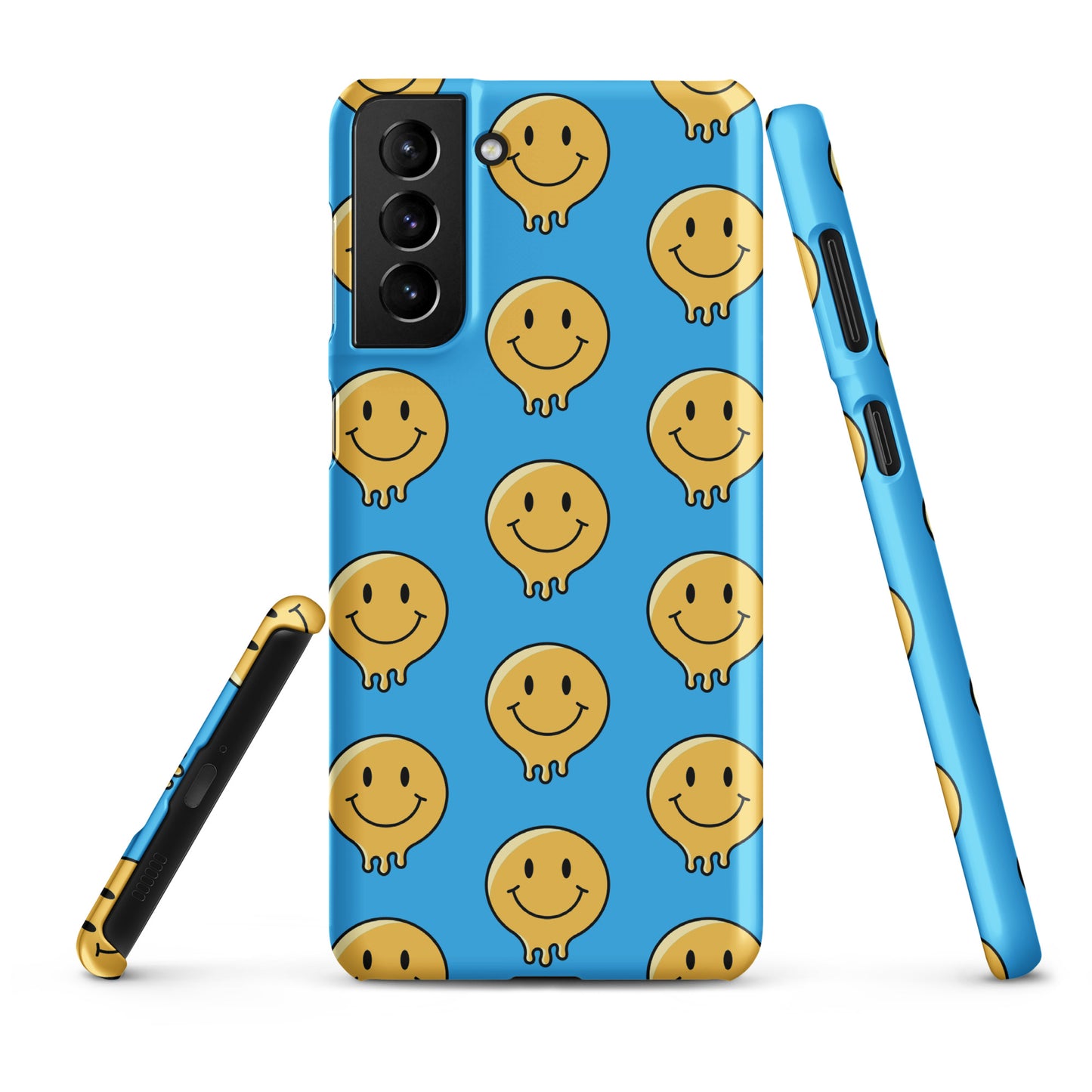 Blue Smiley Face Snap case for Samsung®