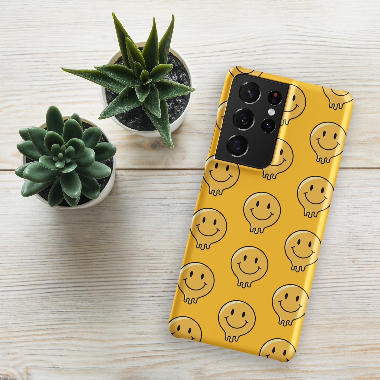 Yellow Smiley Face Snap case for Samsung®