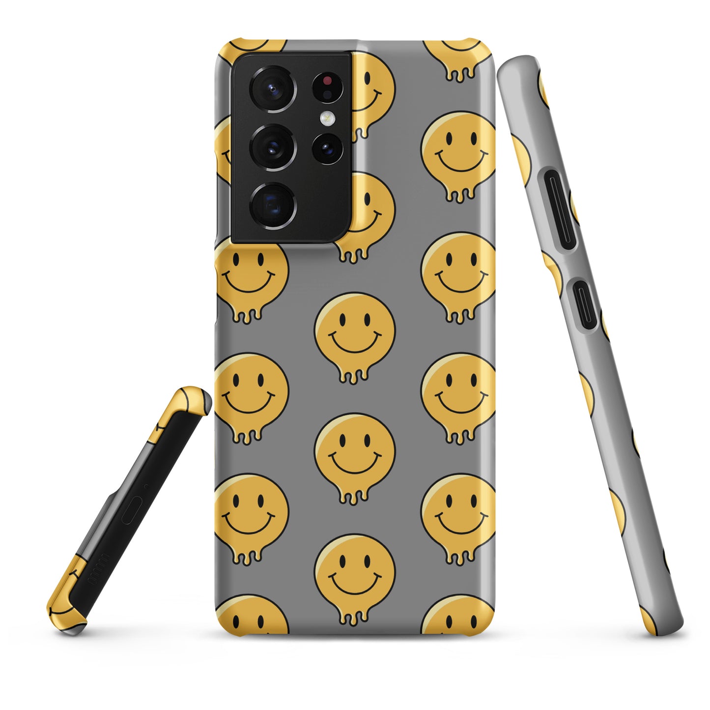 Grey Smiley Face Snap case for Samsung®