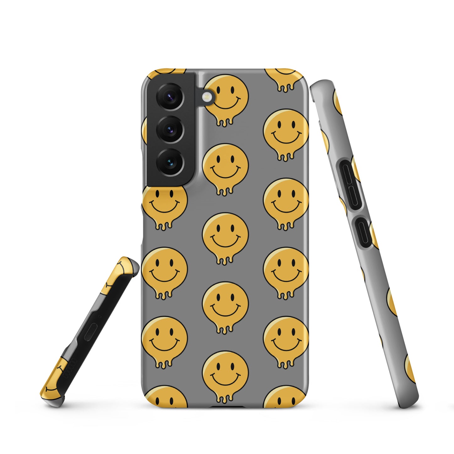 Grey Smiley Face Snap case for Samsung®