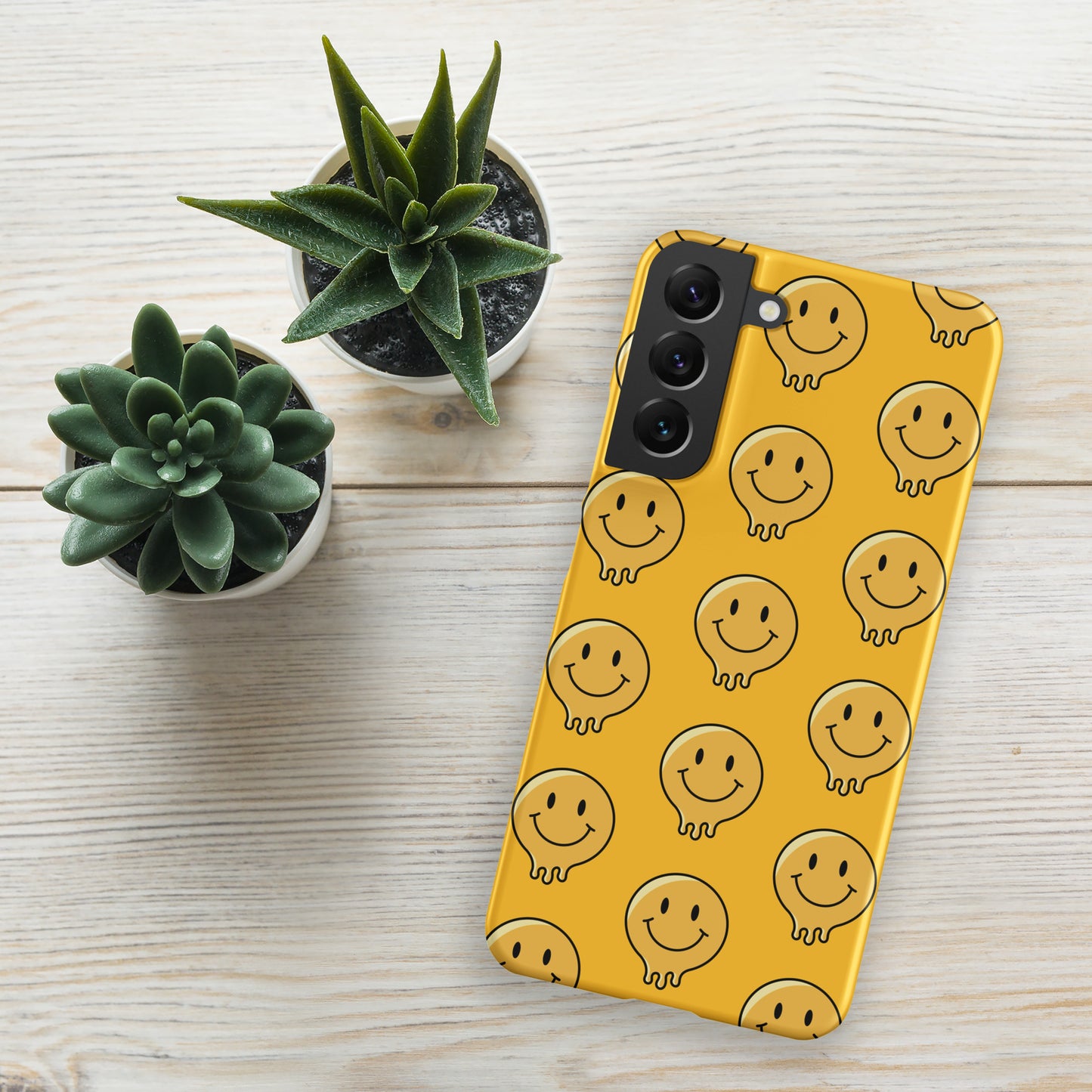 Yellow Smiley Face Snap case for Samsung®