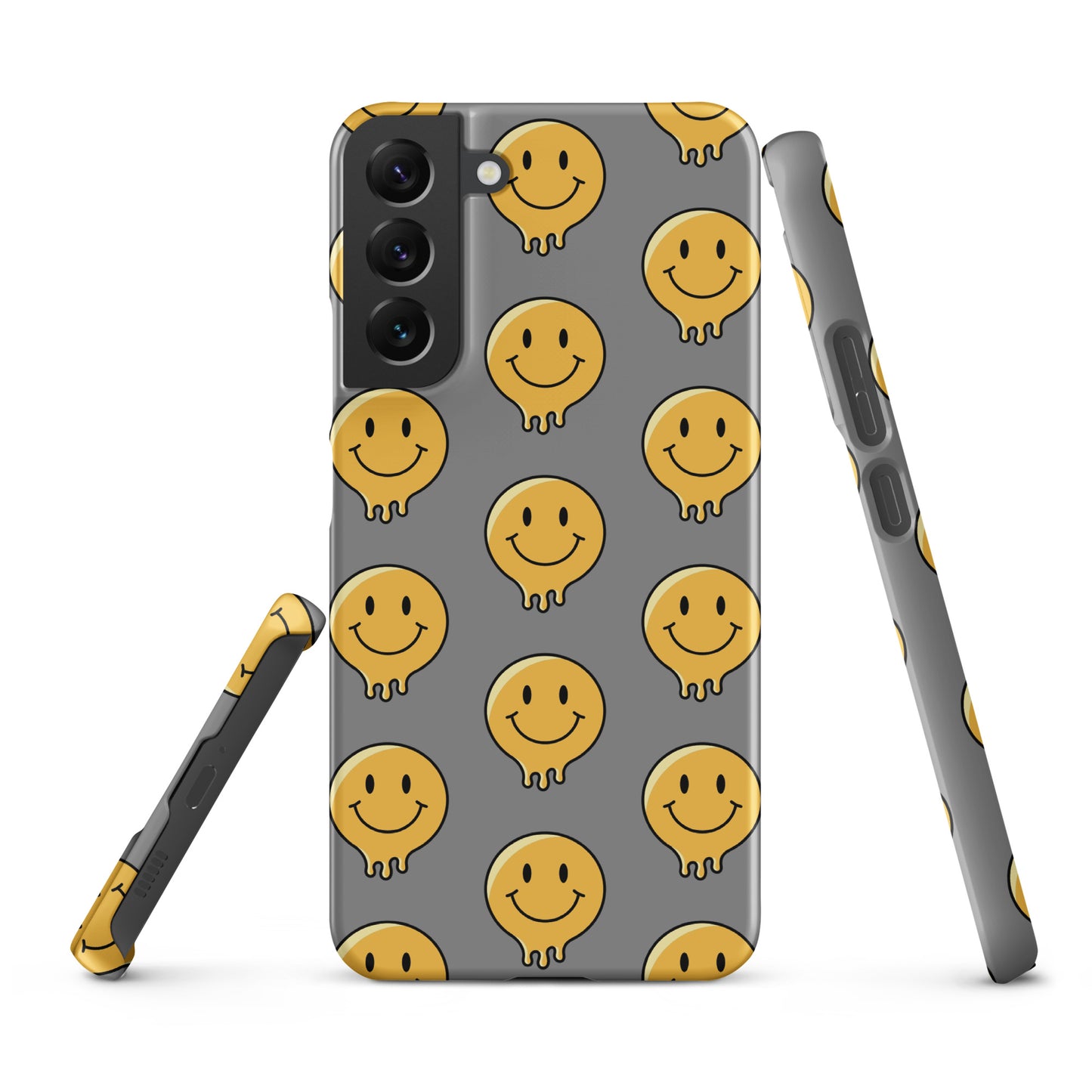 Grey Smiley Face Snap case for Samsung®