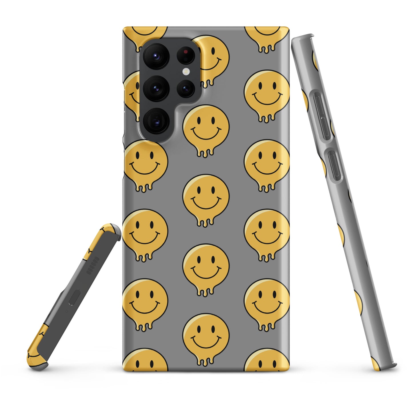 Grey Smiley Face Snap case for Samsung®