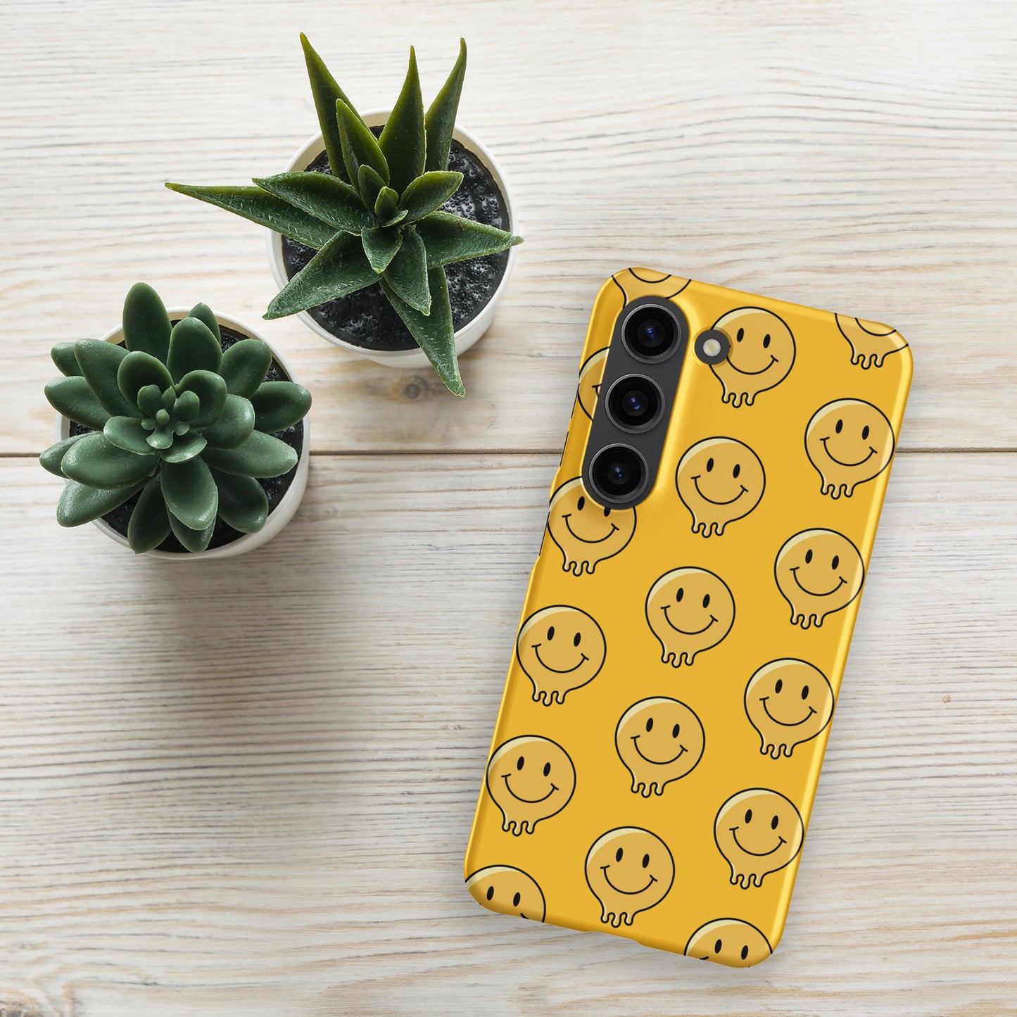 Yellow Smiley Face Snap case for Samsung®