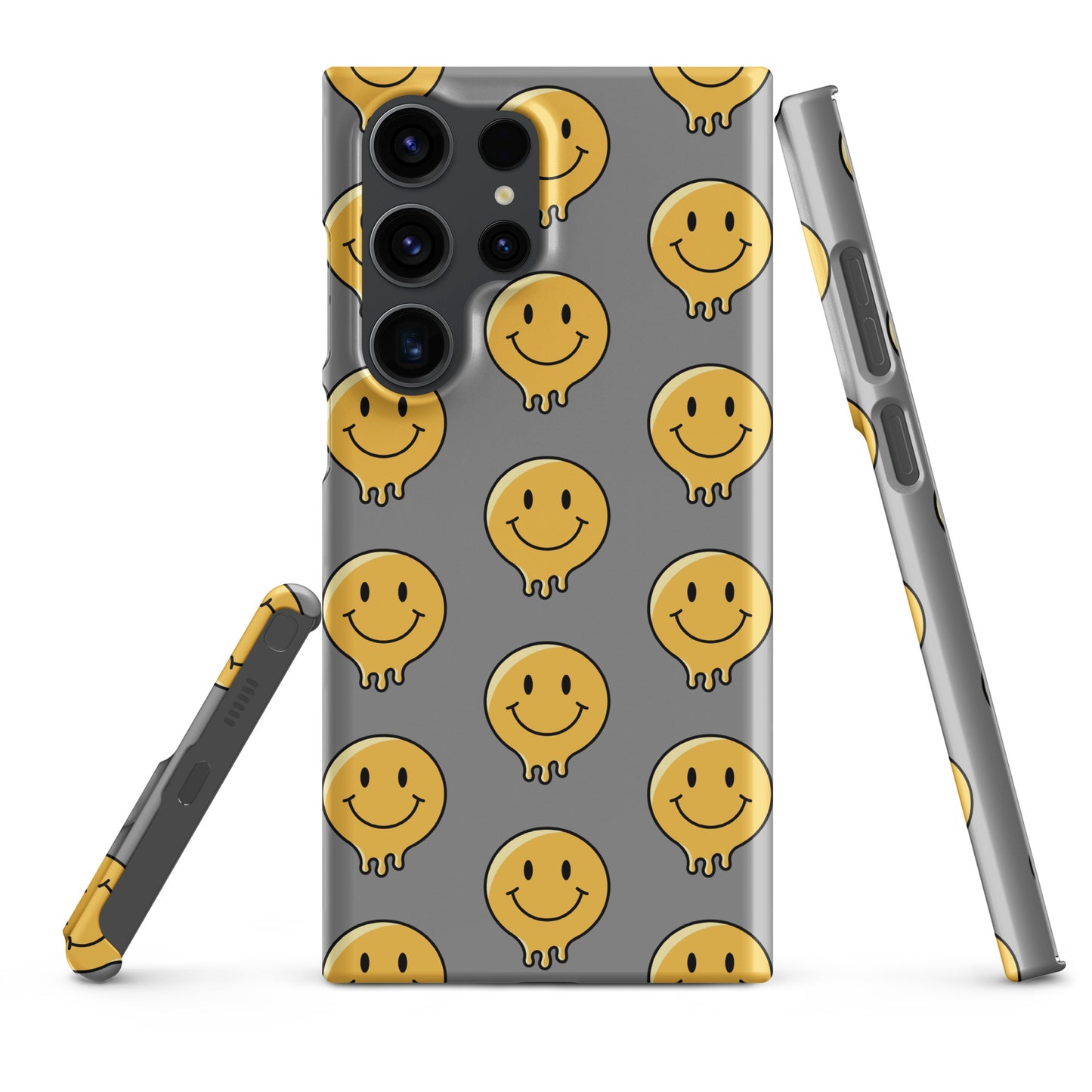 Grey Smiley Face Snap case for Samsung®