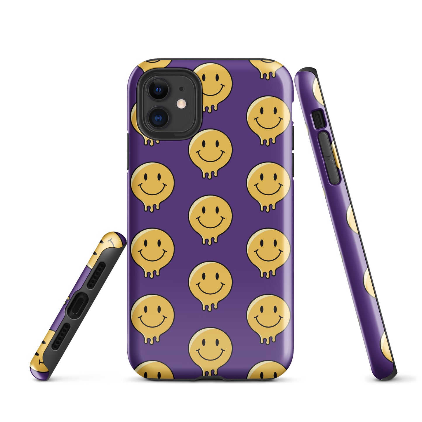 Purple Smiley Face Tough Case for iPhone®