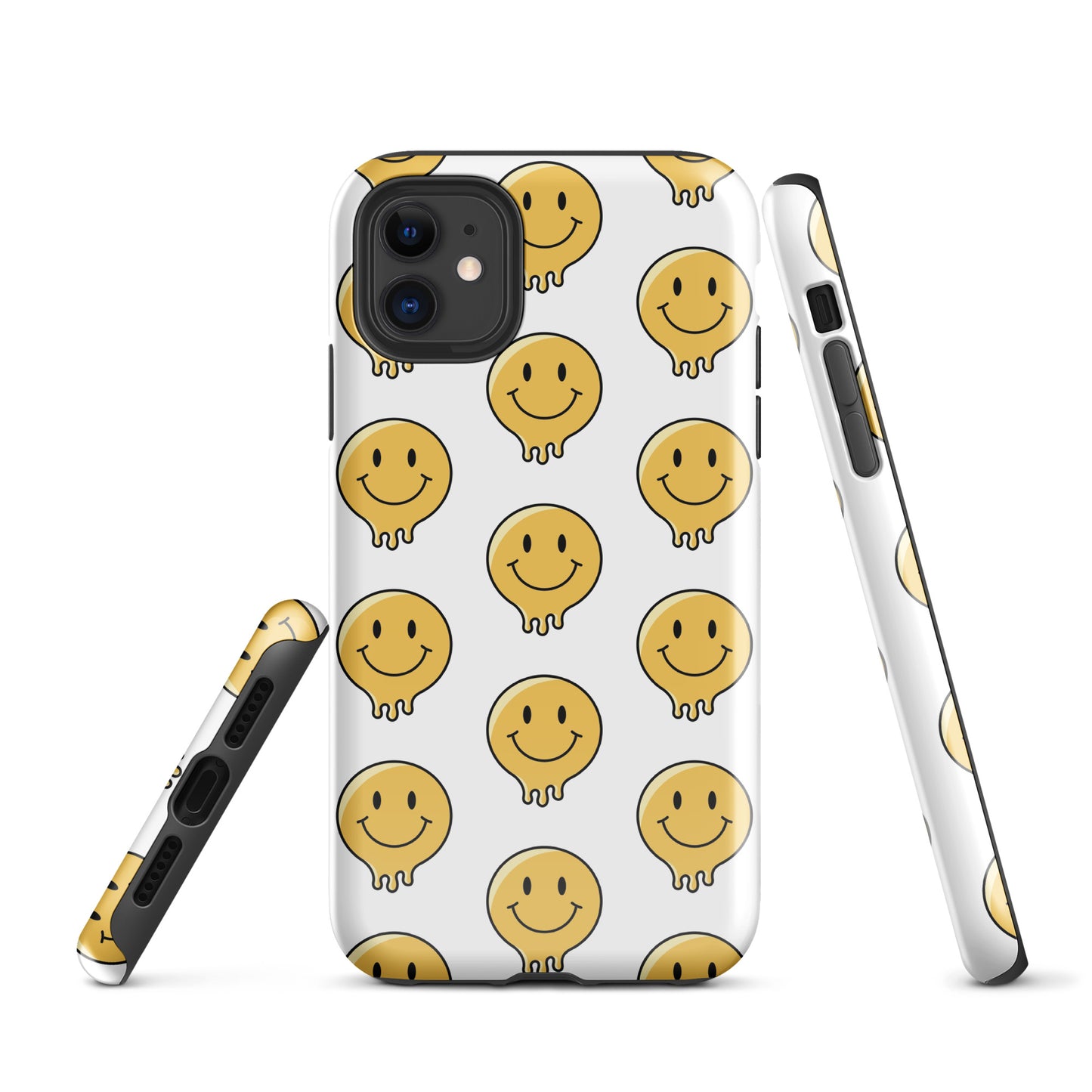 White Smiley Face Tough Case for iPhone®