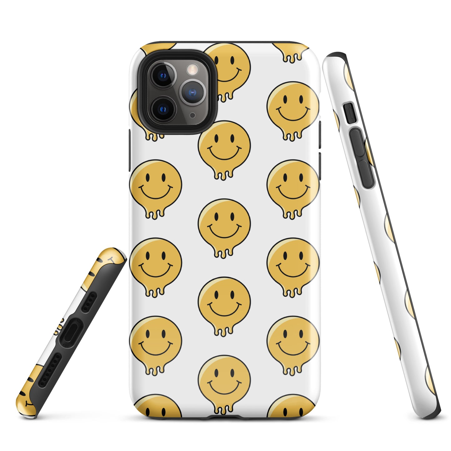 White Smiley Face Tough Case for iPhone®