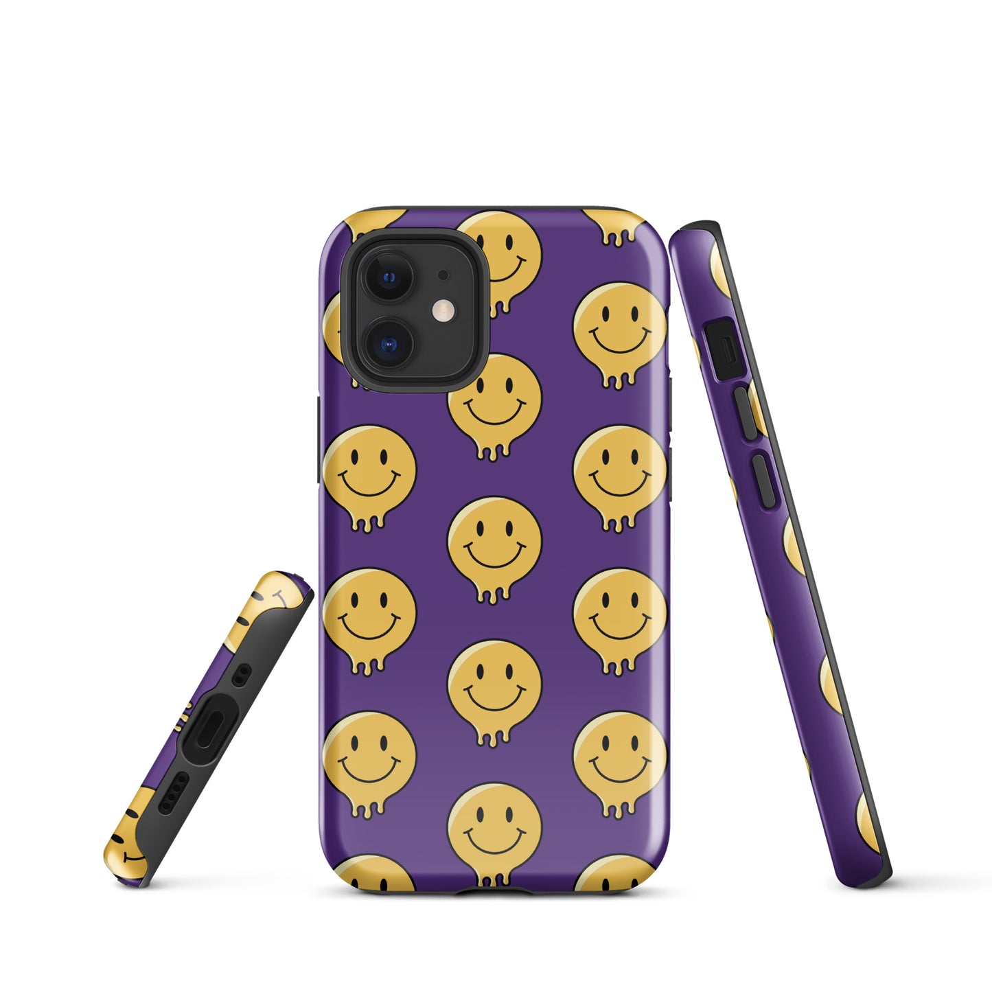 Purple Smiley Face Tough Case for iPhone®