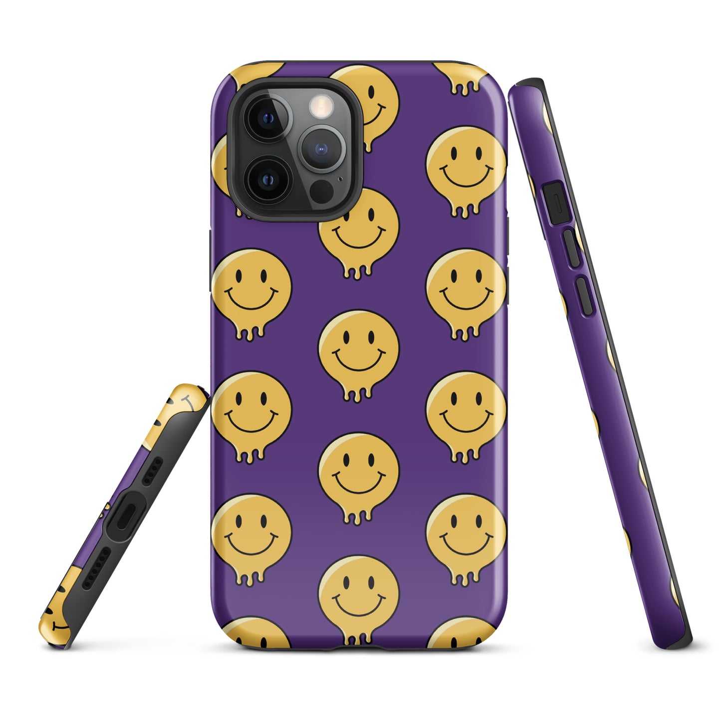 Purple Smiley Face Tough Case for iPhone®