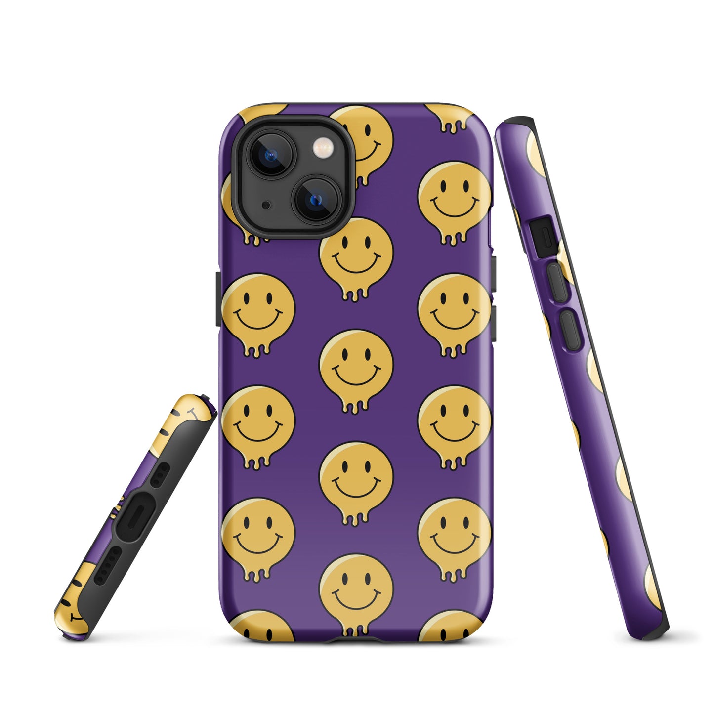 Purple Smiley Face Tough Case for iPhone®