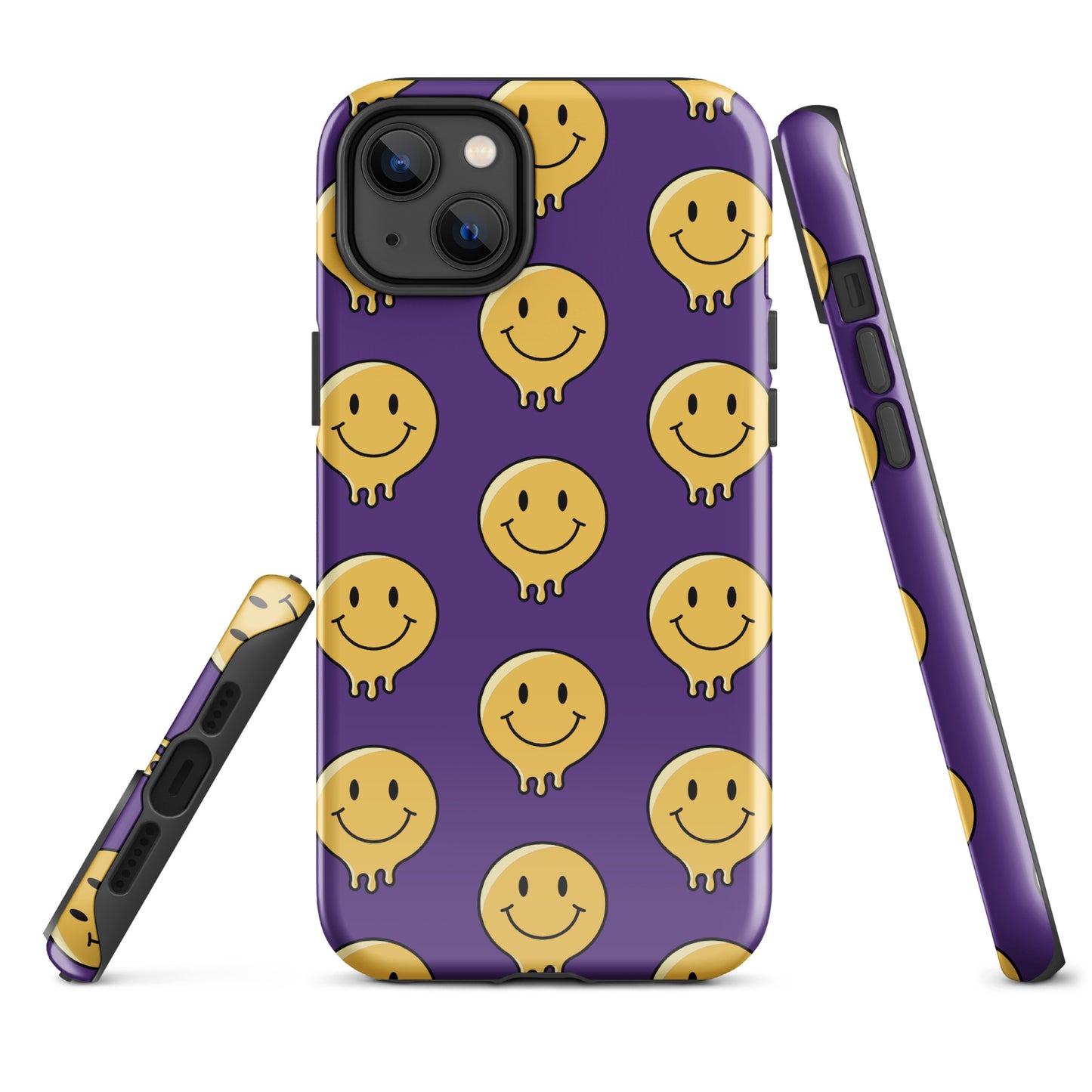 Purple Smiley Face Tough Case for iPhone®