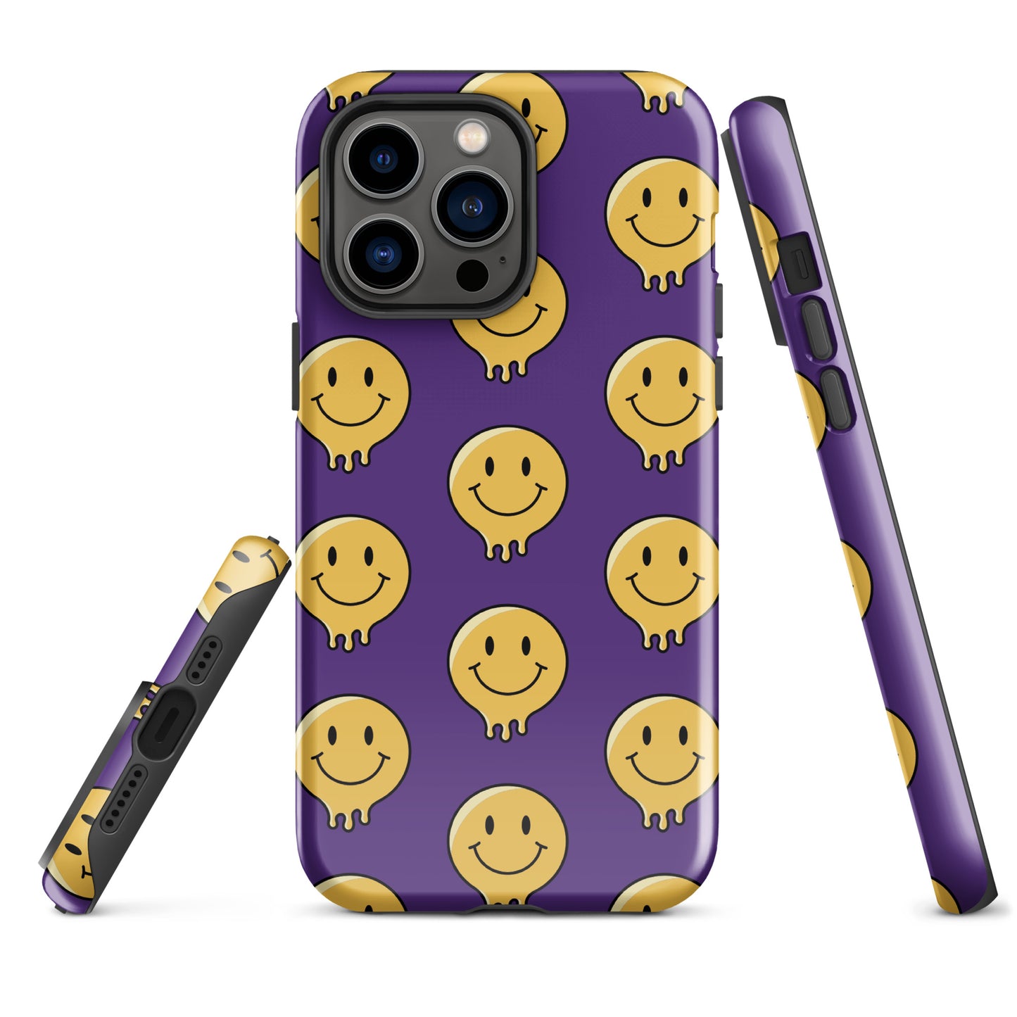 Purple Smiley Face Tough Case for iPhone®