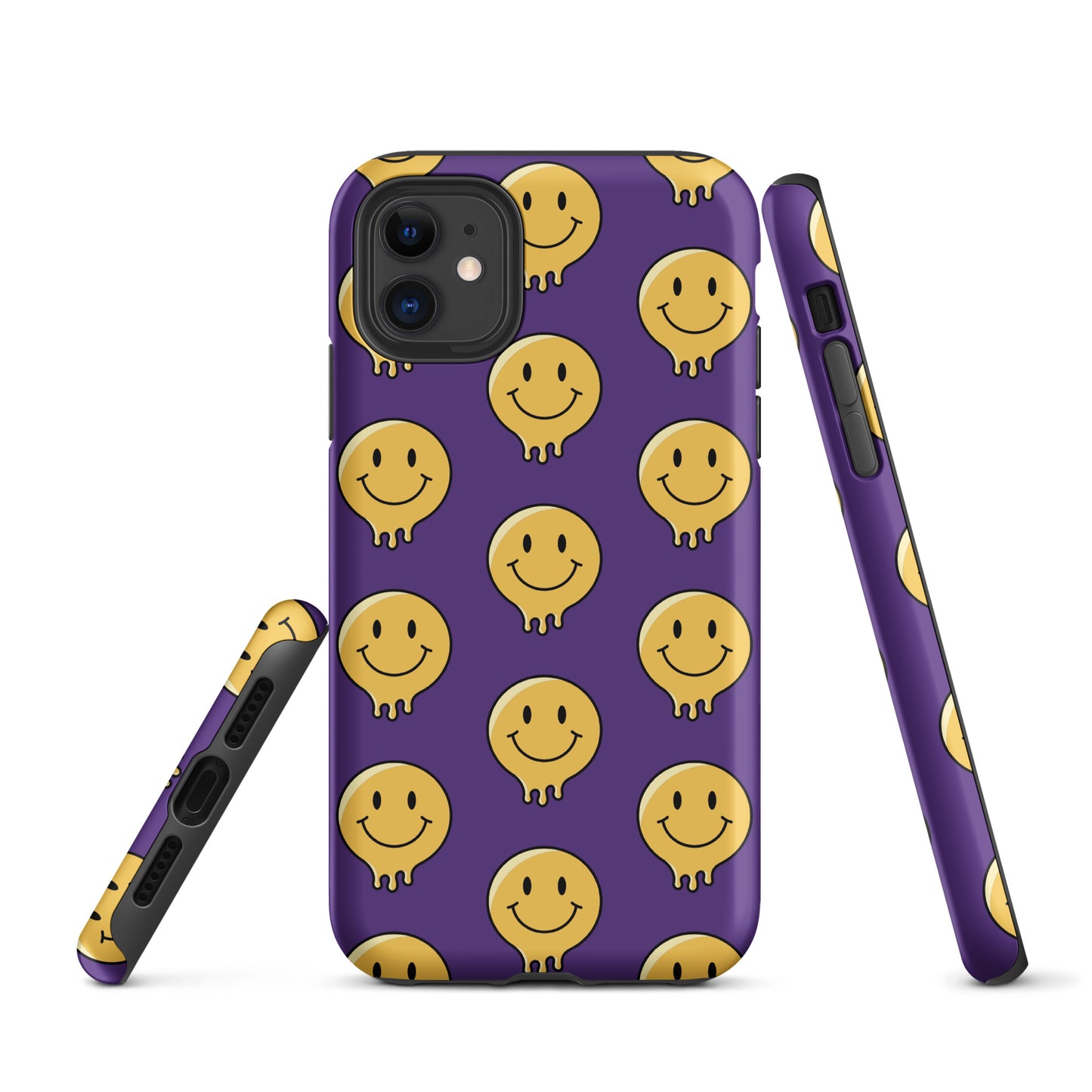 Purple Smiley Face Tough Case for iPhone®