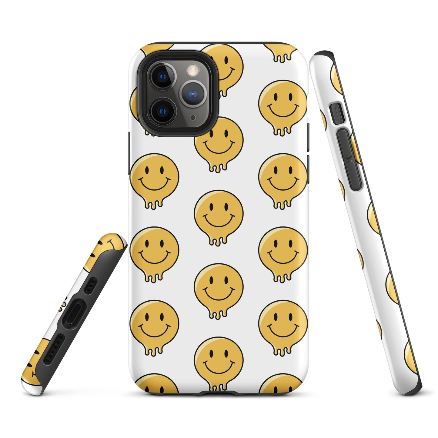 White Smiley Face Tough Case for iPhone®