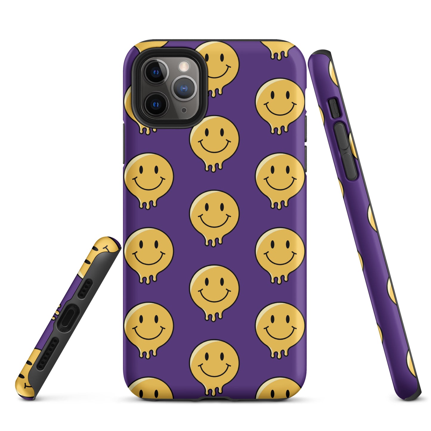 Purple Smiley Face Tough Case for iPhone®