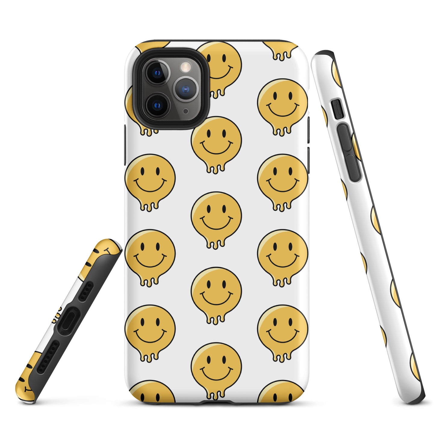 White Smiley Face Tough Case for iPhone®