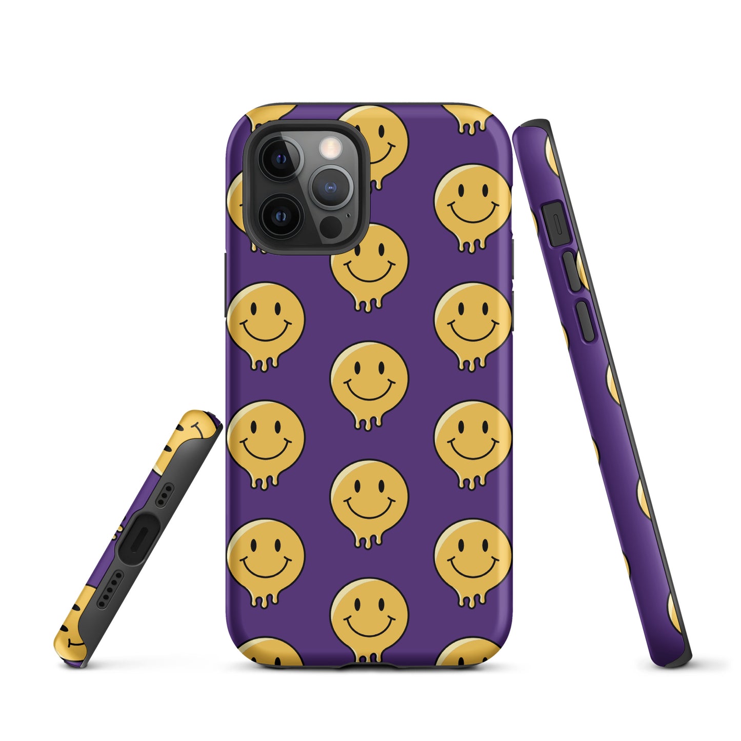 Purple Smiley Face Tough Case for iPhone®