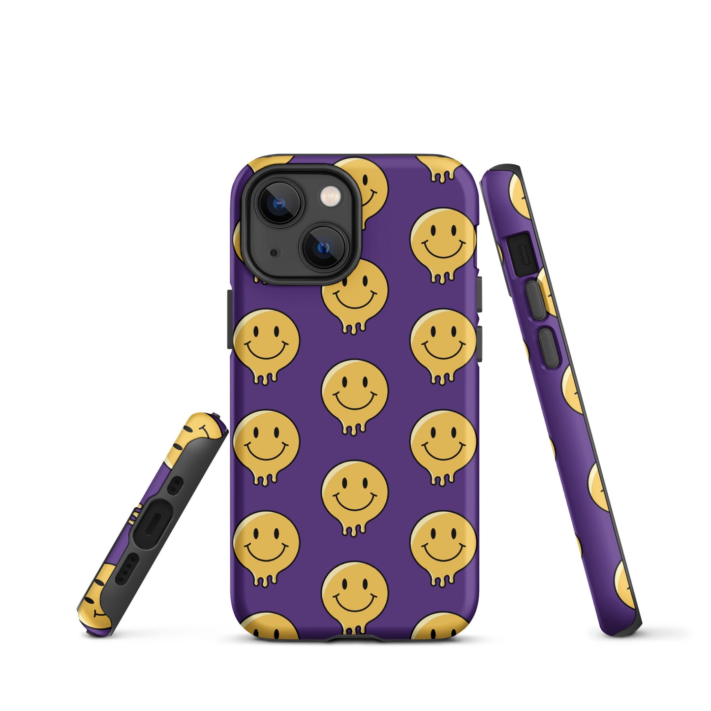 Purple Smiley Face Tough Case for iPhone®