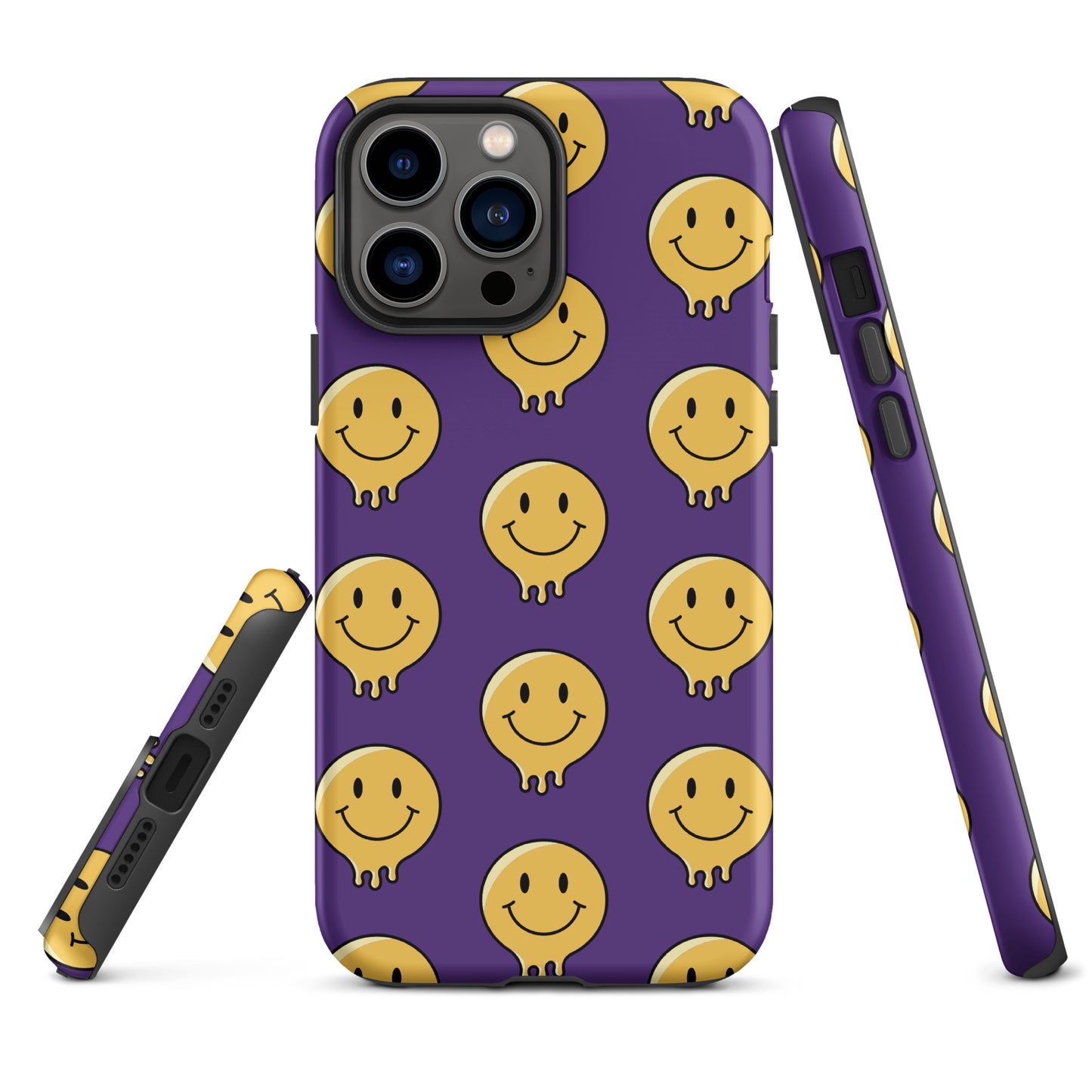 Purple Smiley Face Tough Case for iPhone®