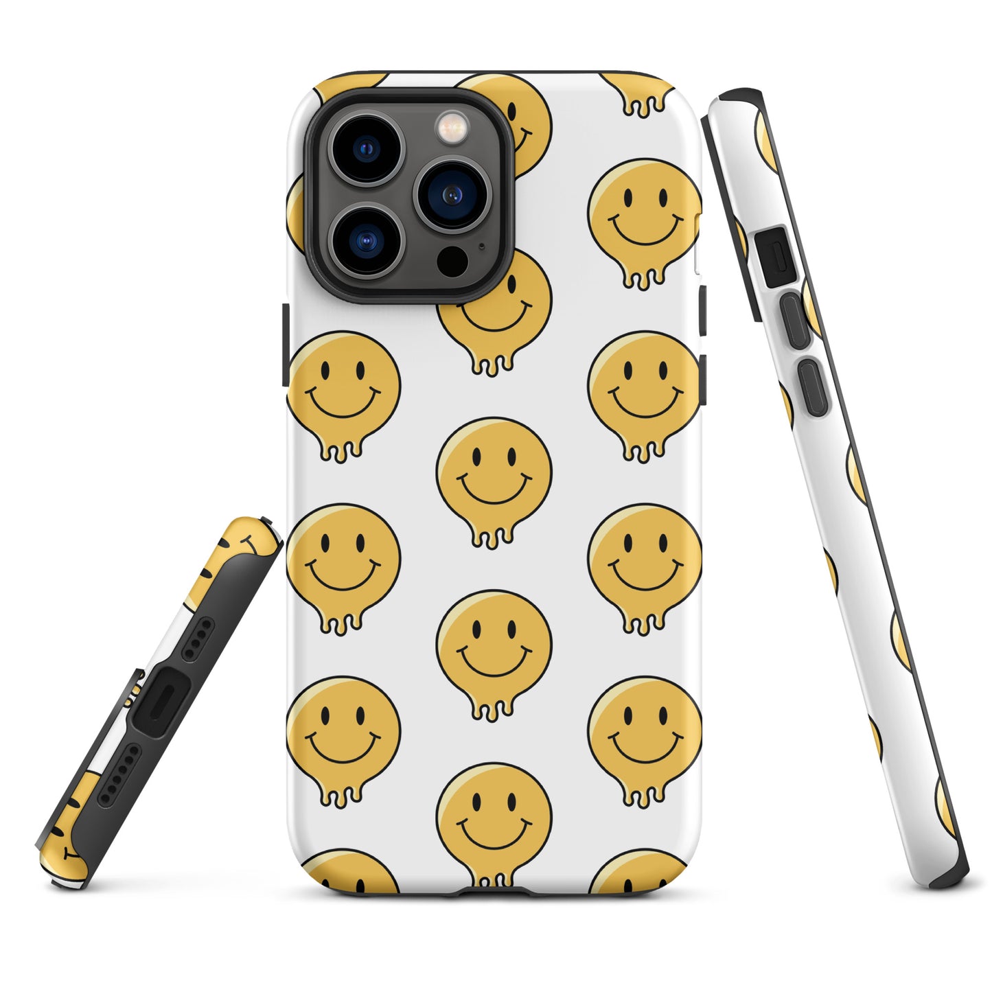 White Smiley Face Tough Case for iPhone®