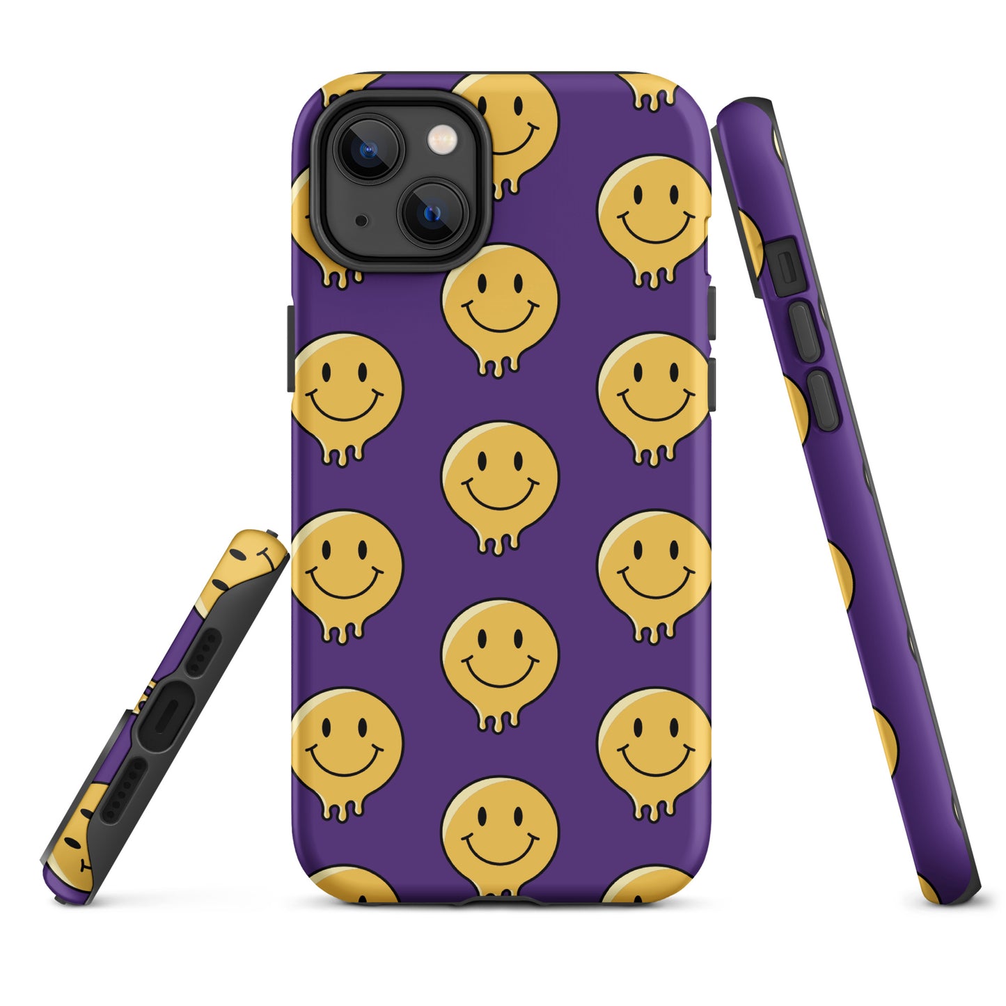 Purple Smiley Face Tough Case for iPhone®