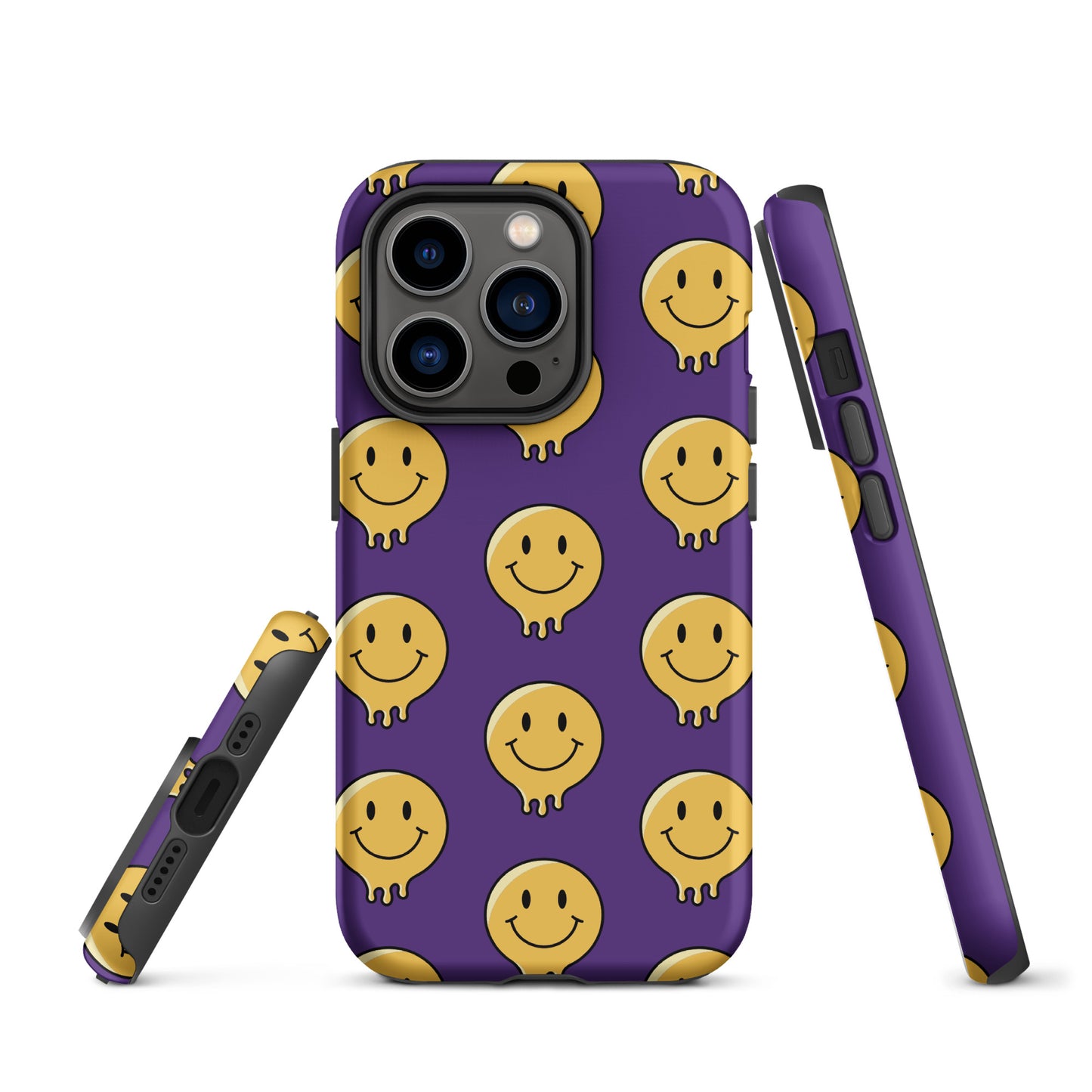 Purple Smiley Face Tough Case for iPhone®