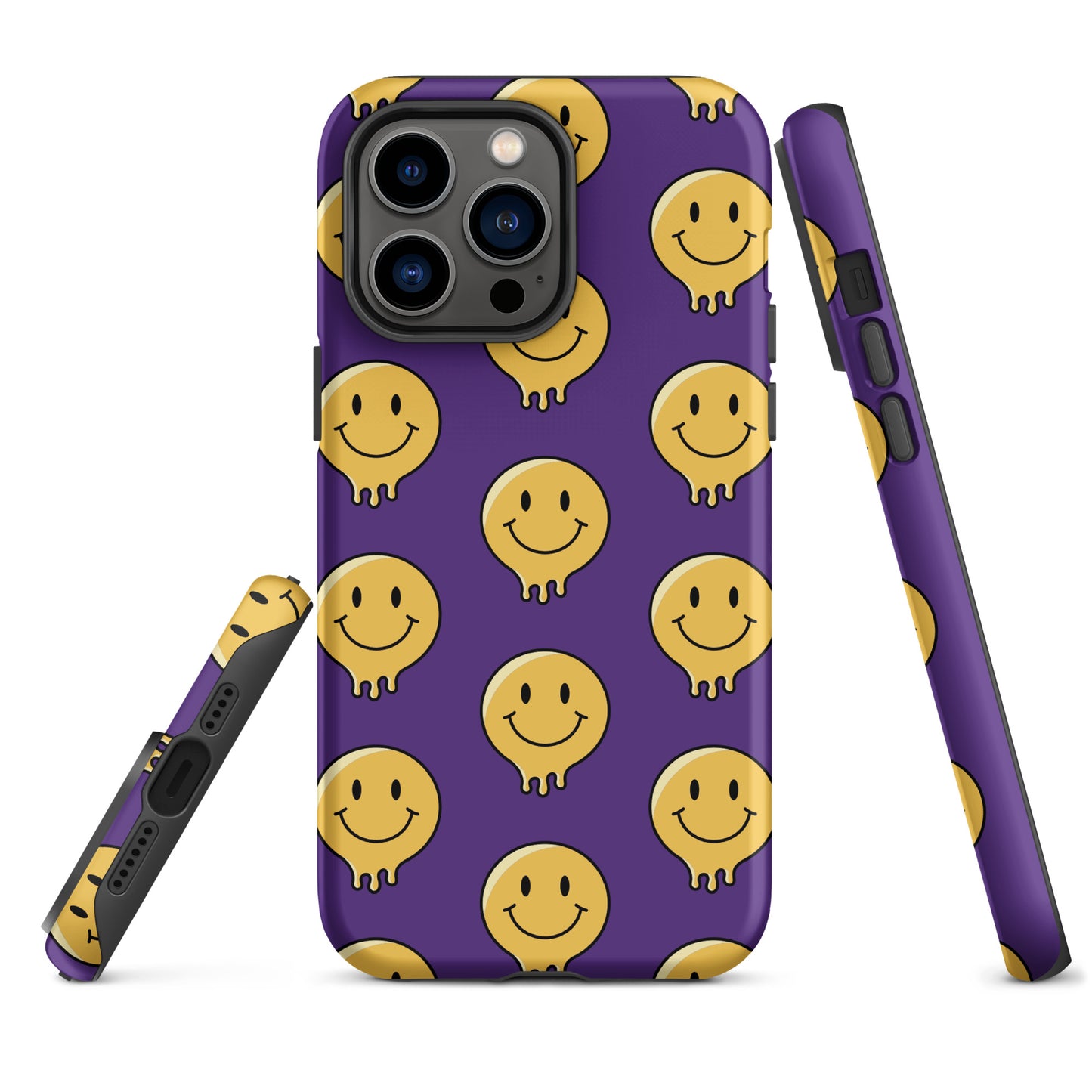 Purple Smiley Face Tough Case for iPhone®