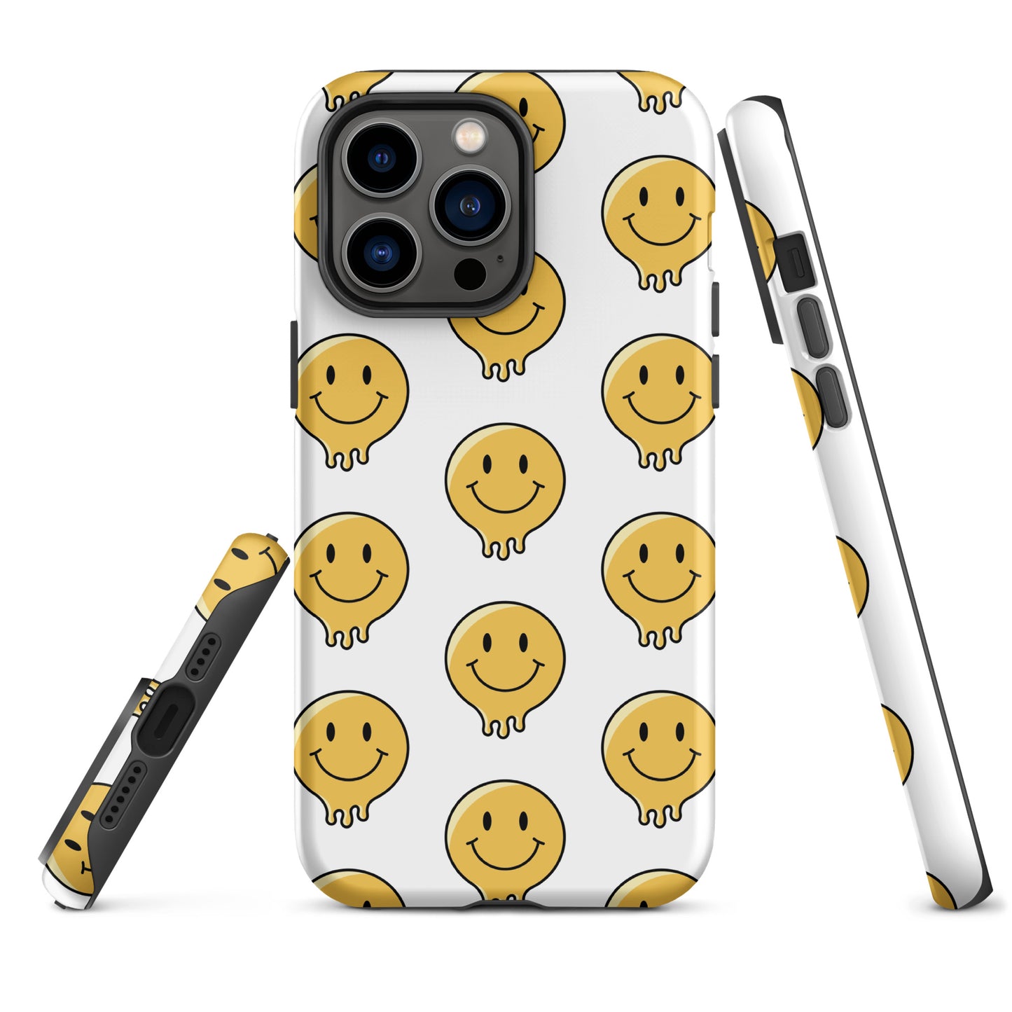 White Smiley Face Tough Case for iPhone®