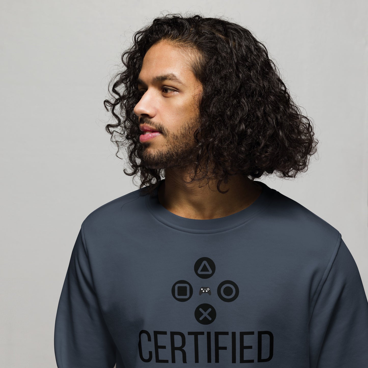 Certified gamer Unisex organic sweatshirt