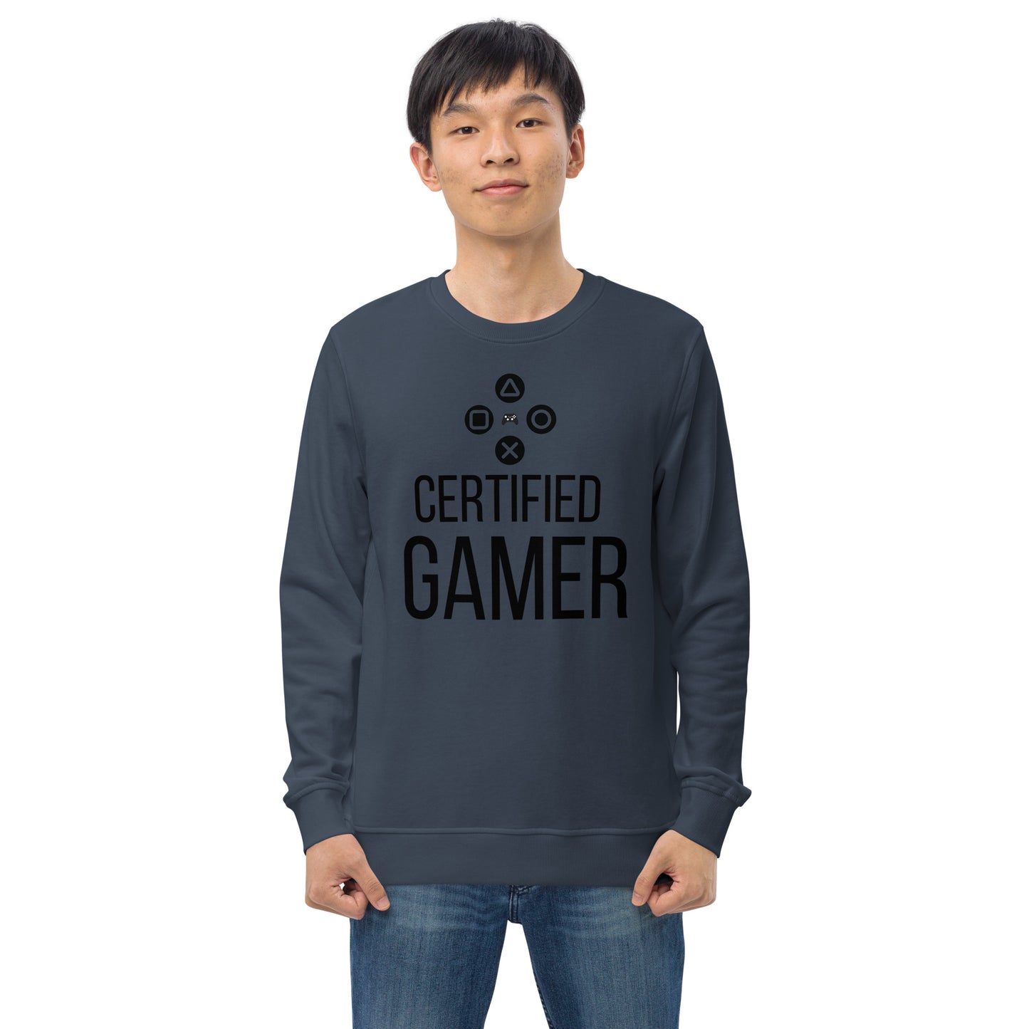 Certified gamer Unisex organic sweatshirt