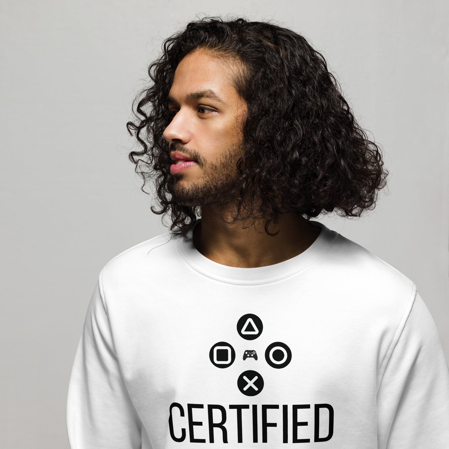 Certified gamer Unisex organic sweatshirt