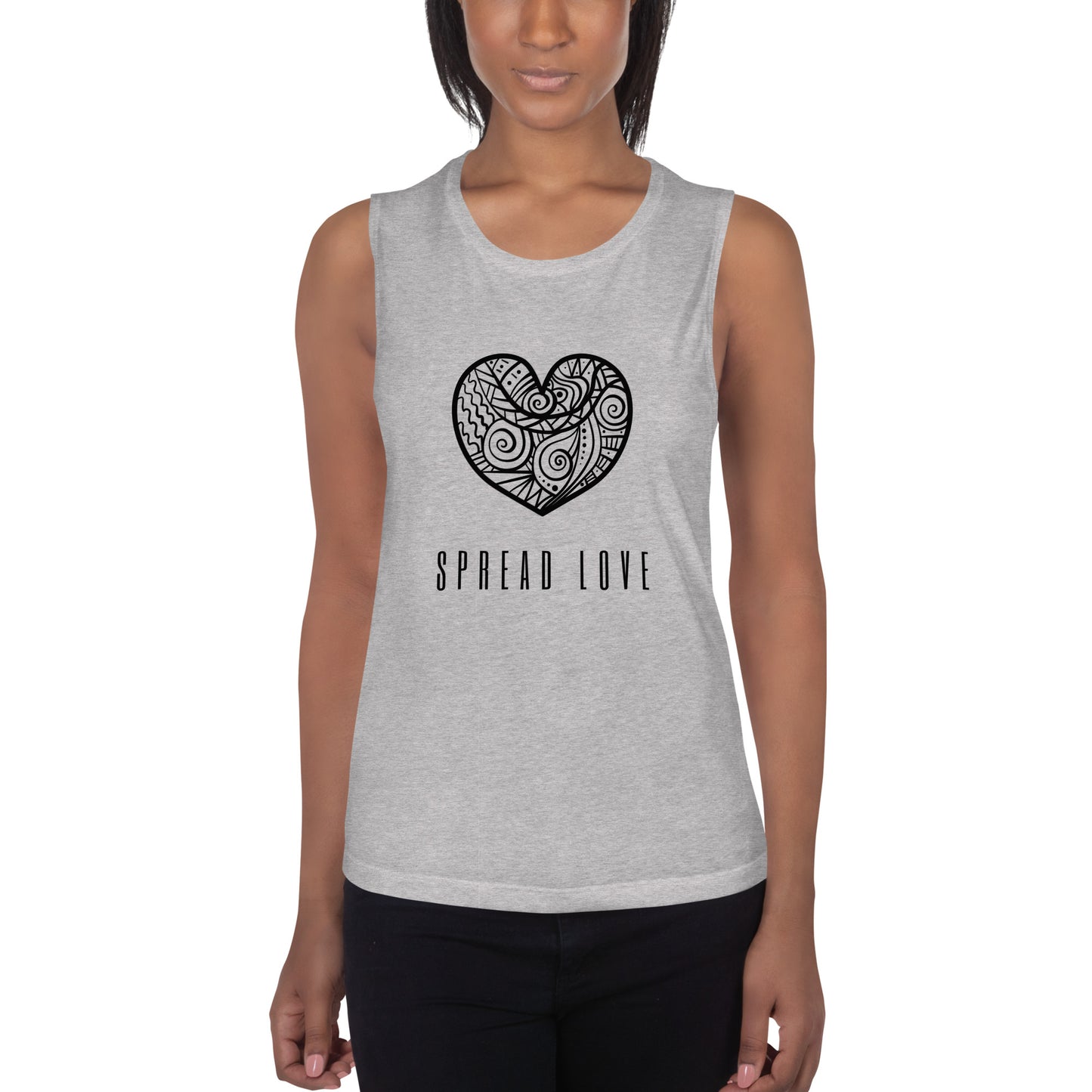 Spread Love Ladies’ Muscle Tank