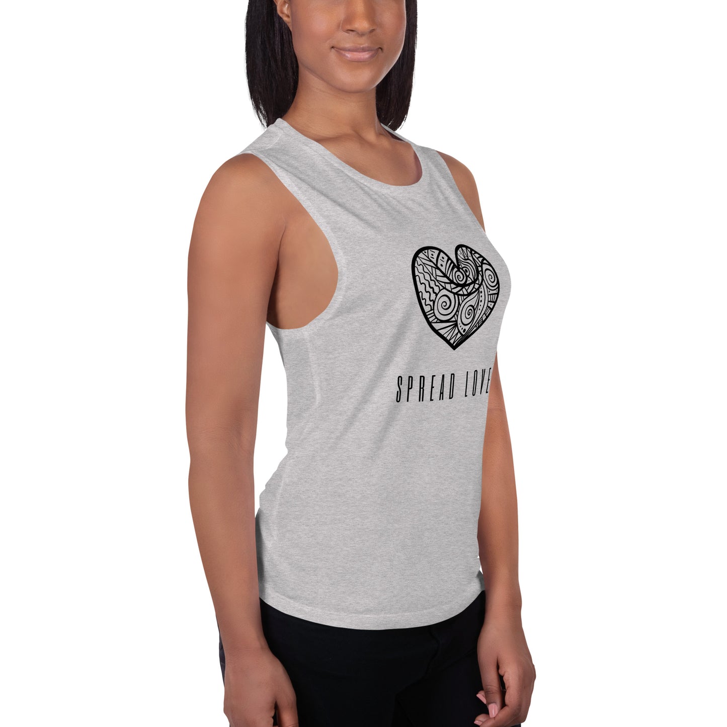 Spread Love Ladies’ Muscle Tank