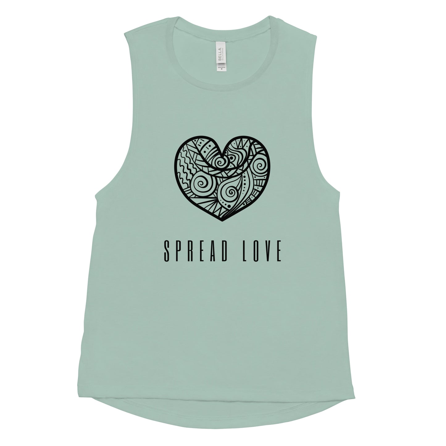 Spread Love Ladies’ Muscle Tank